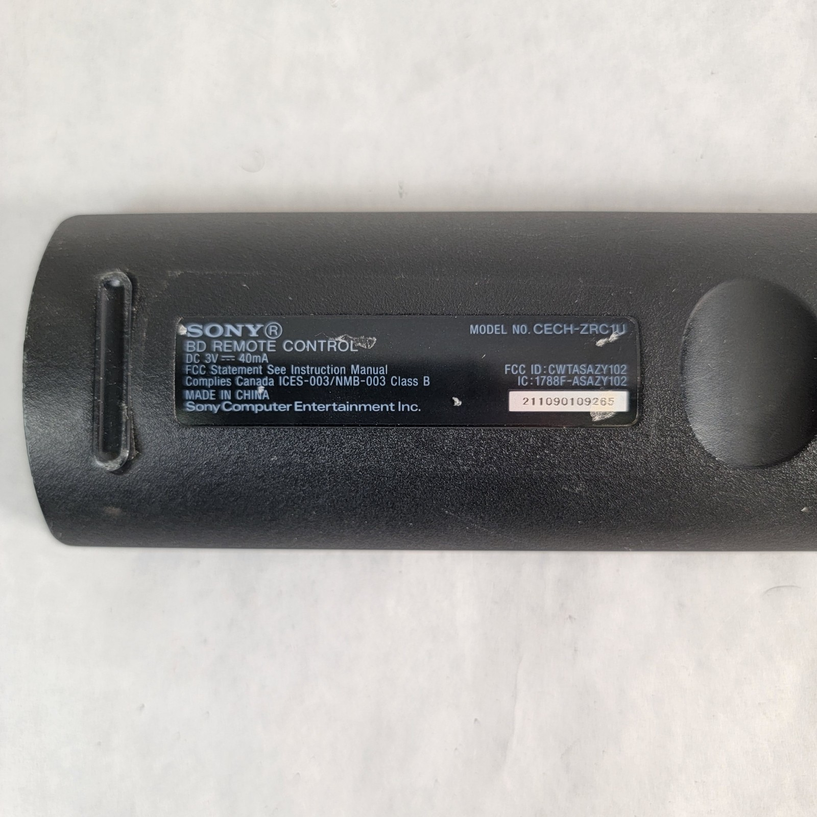 Sony PS3 BD Playstation 3 Media Blu-ray Disc Remote Control (CECH-ZRC1U)