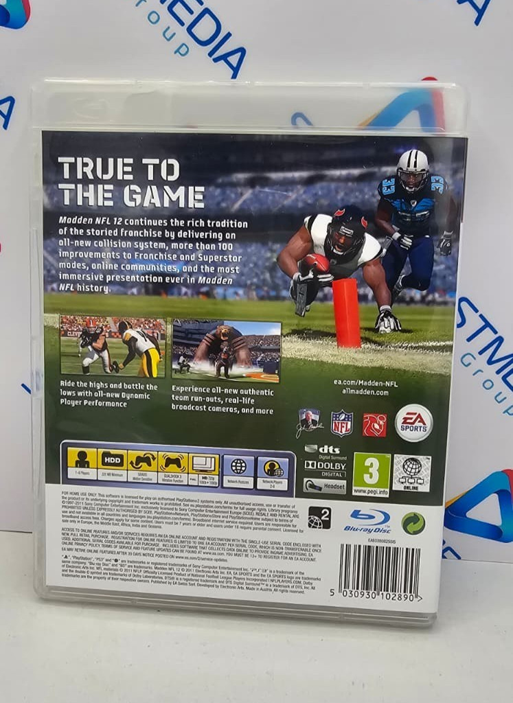 Madden NFL 12 (PS3) Sony Playstation 3 Game