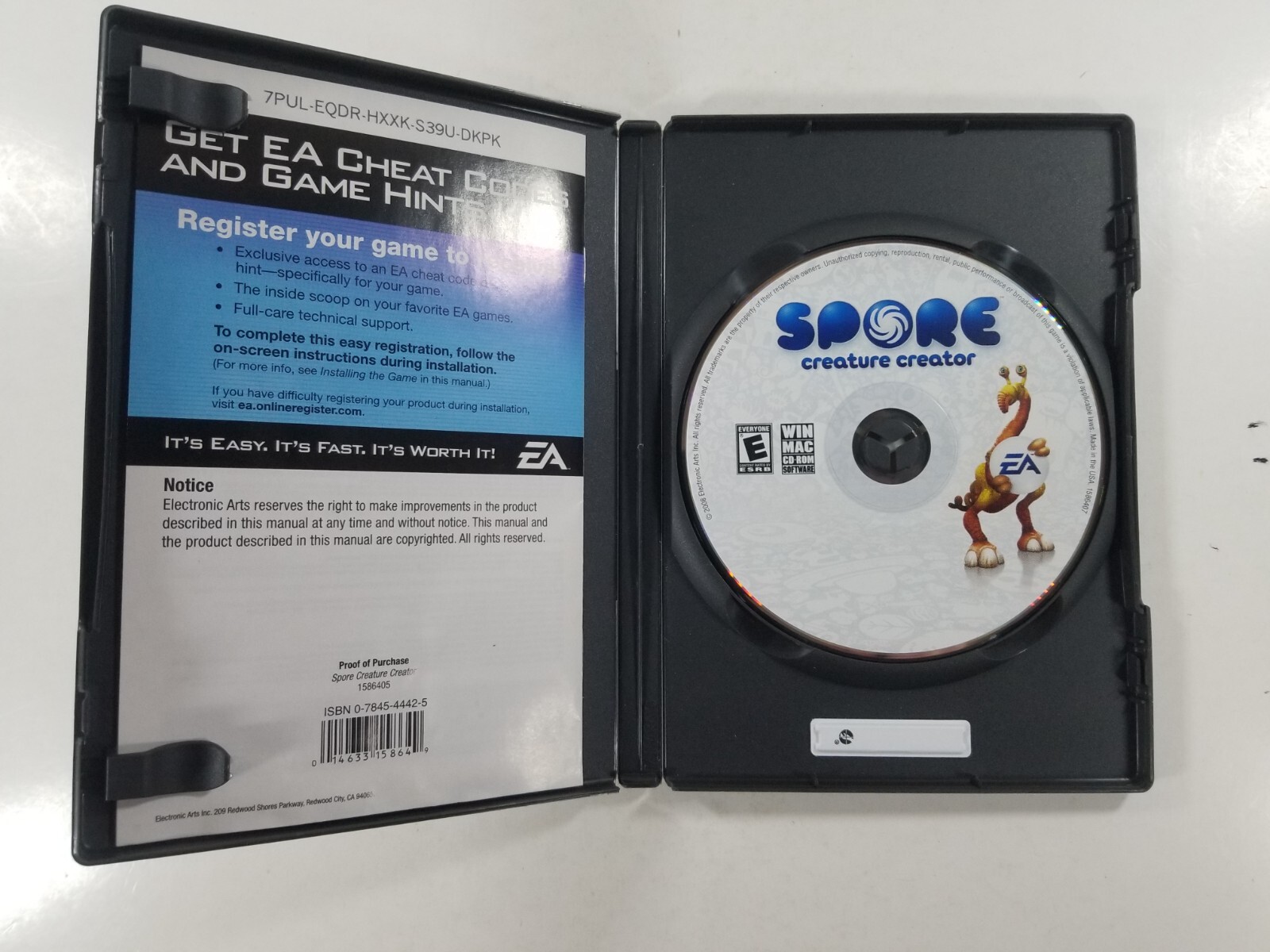 SPORE CREATURE CREATOR WINDOWS COMPUTER GAME 2008