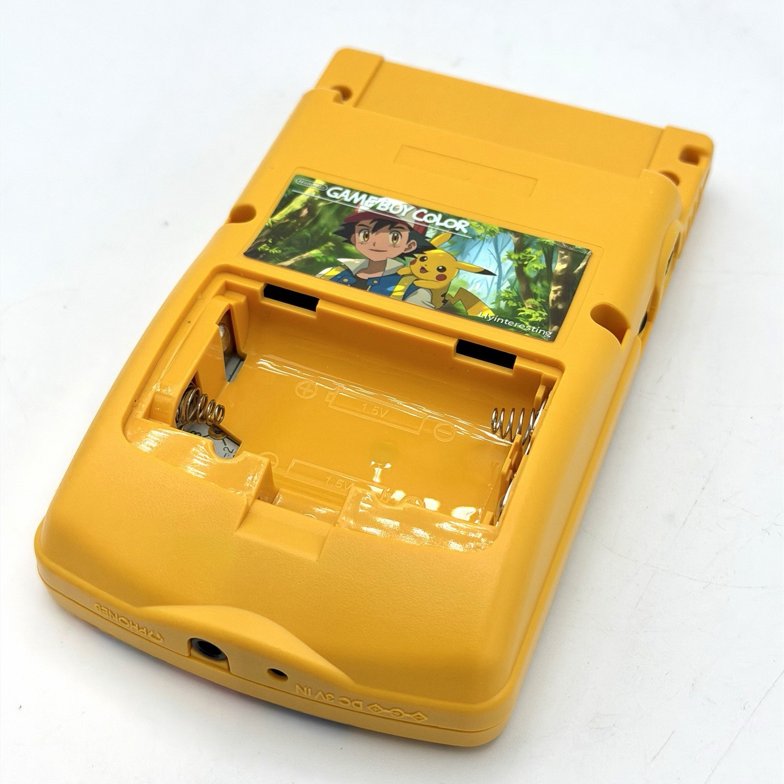 Nintendo Game Boy Color GBC Backlit Q5 IPS Console Ash Pikachu Yellow Pokemon UV