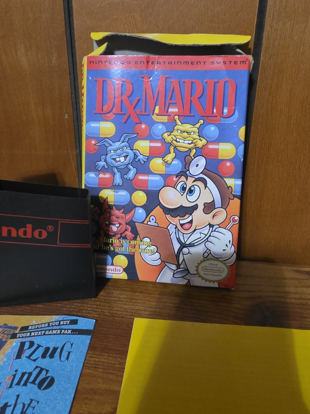 Dr. Mario (Nintendo NES, 1990) BOX AND MANUAL ONLY