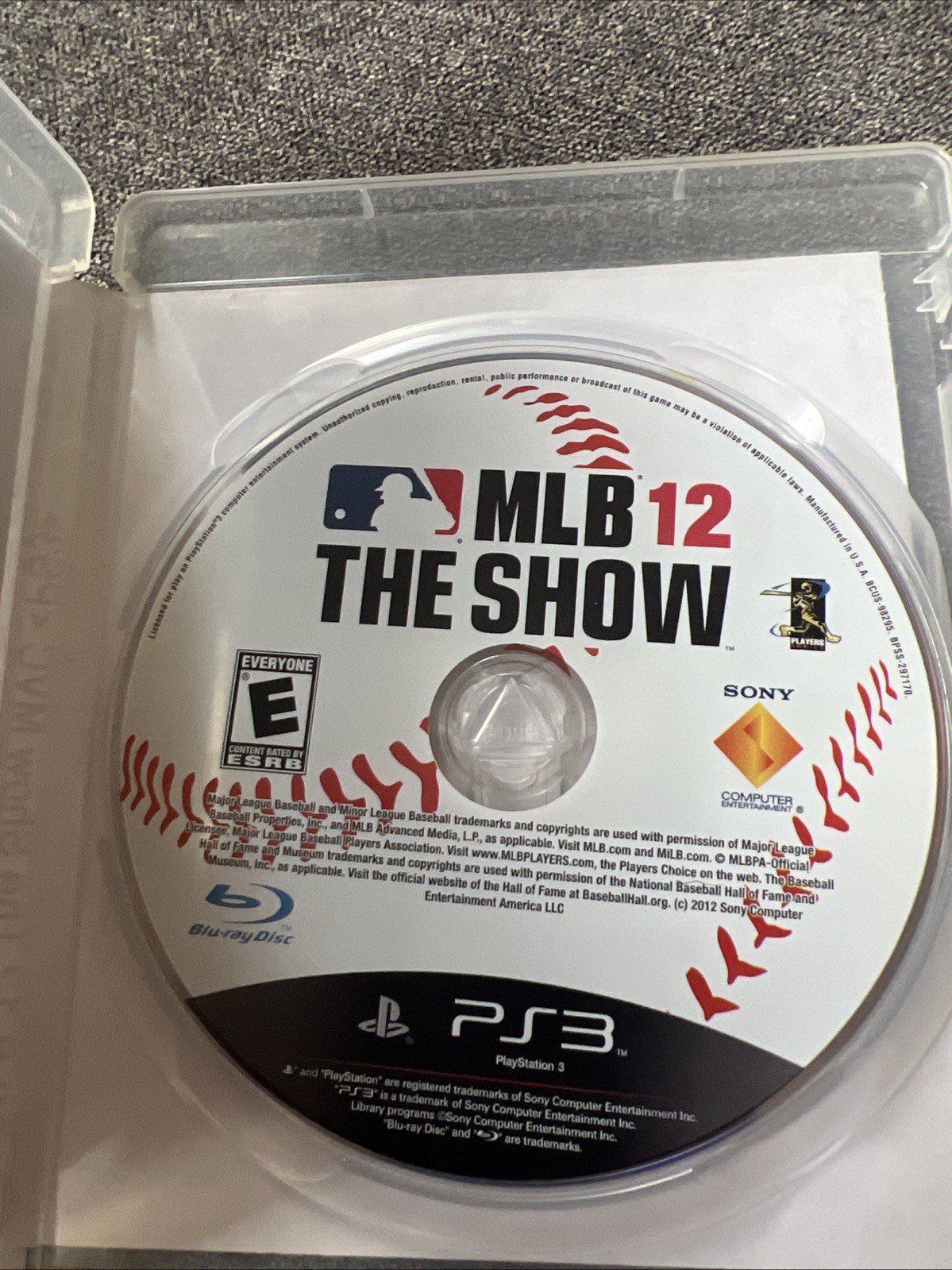MLB 12: The Show (PS3, 2012) – CIB • Disc + OEM Case • Disc Only – Tested & Work