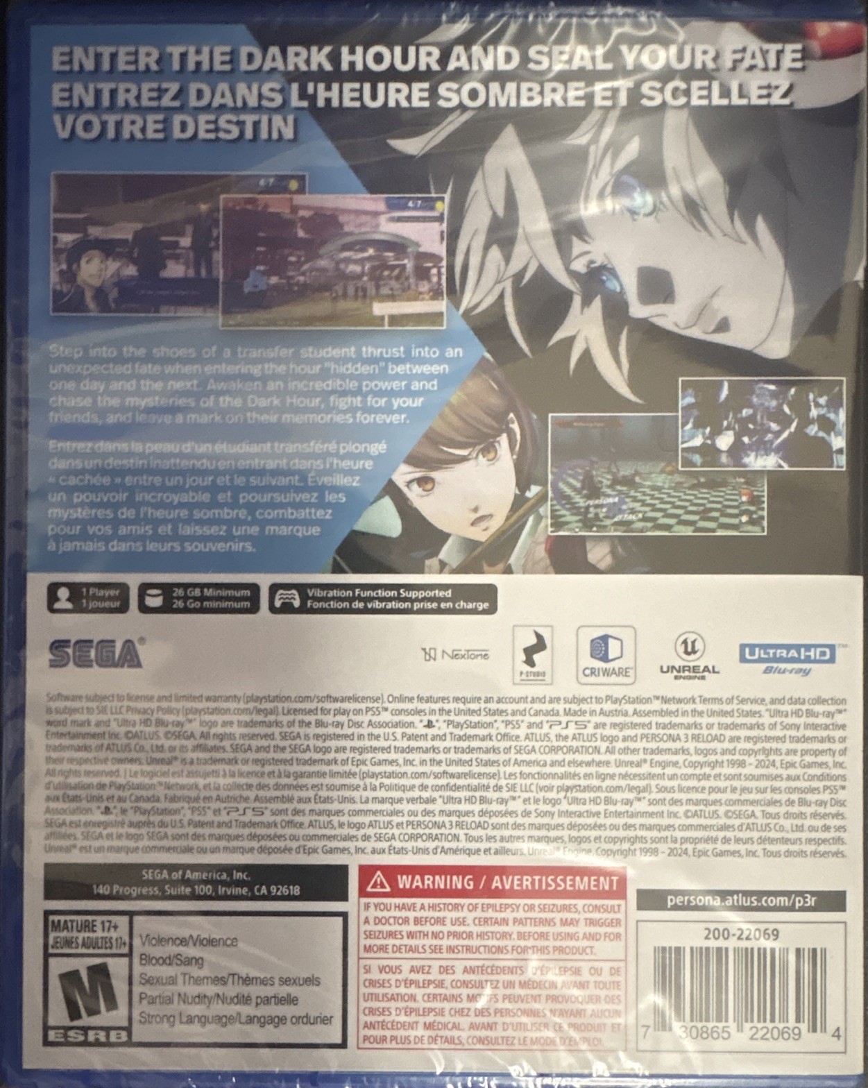 Persona 3 Reload – Sony PlayStation 5