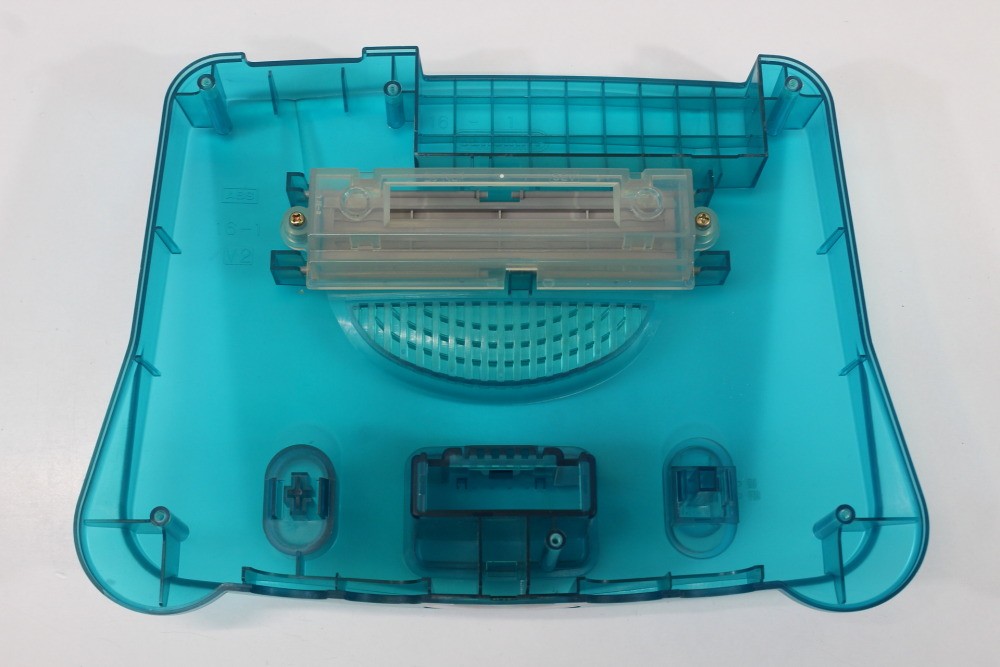 Nintendo 64 N64 OEM Toys R Us Clear Blue White Console Replacement Shell Cos.Da9