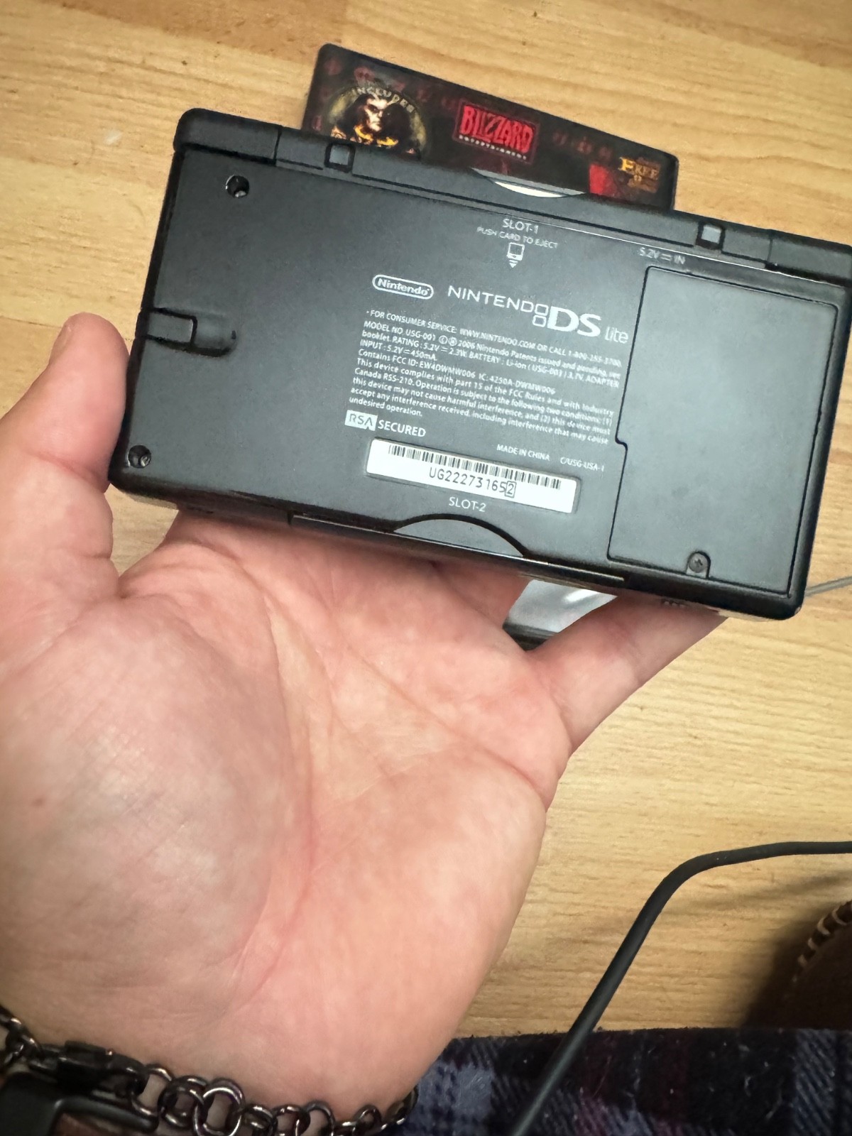 Nintendo DS Lite Handheld System – Onyx Black (working) and a Blue (for parts)