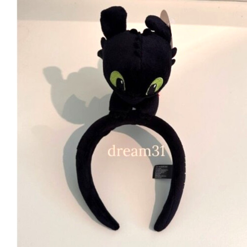 BNWT Universal Studios How To Train Your Dragon Toothless Plush Headband Adult