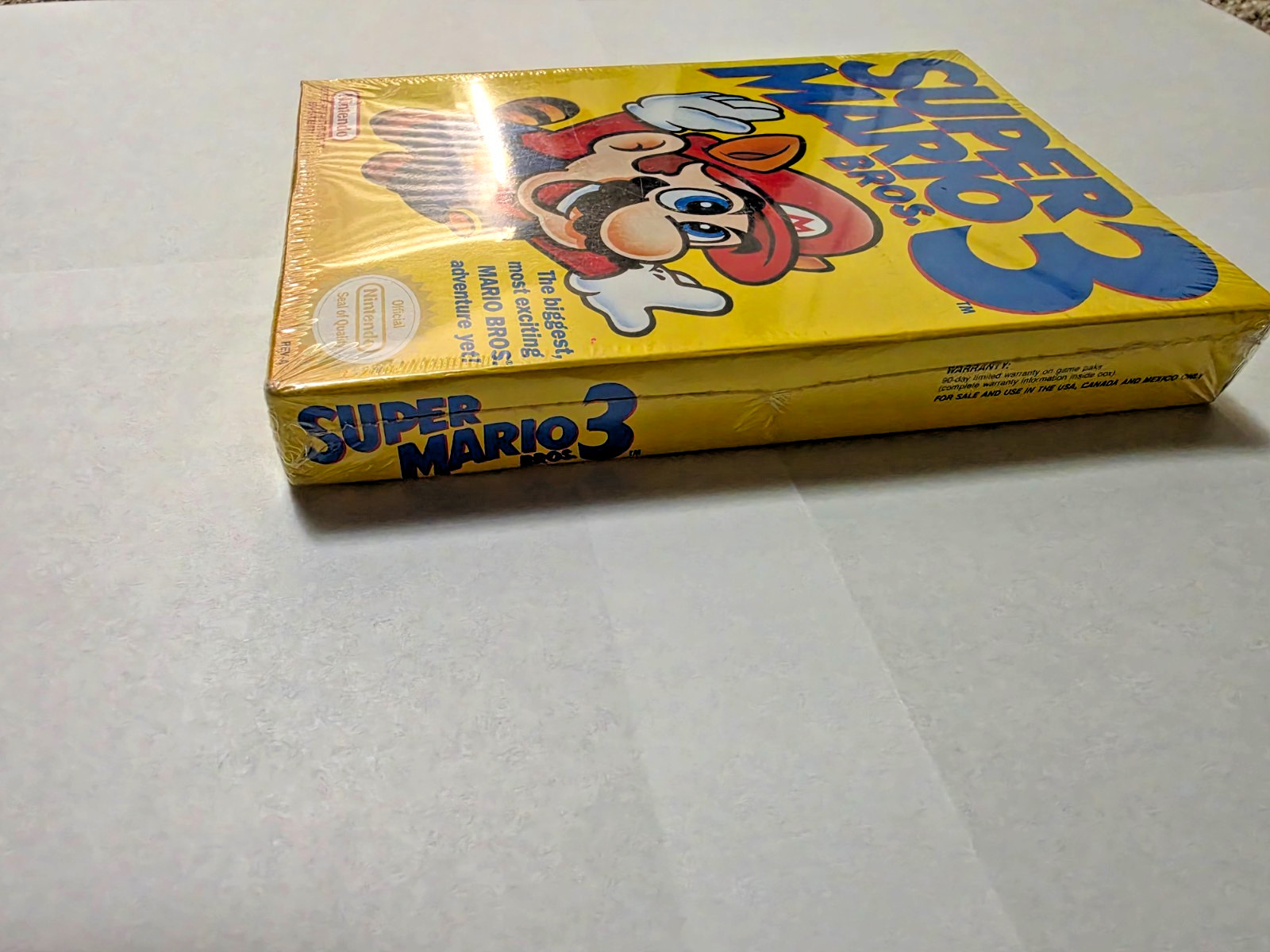 Vintage Super Mario Bros 3 Game Nintendo NES Sealed New Never Opened
