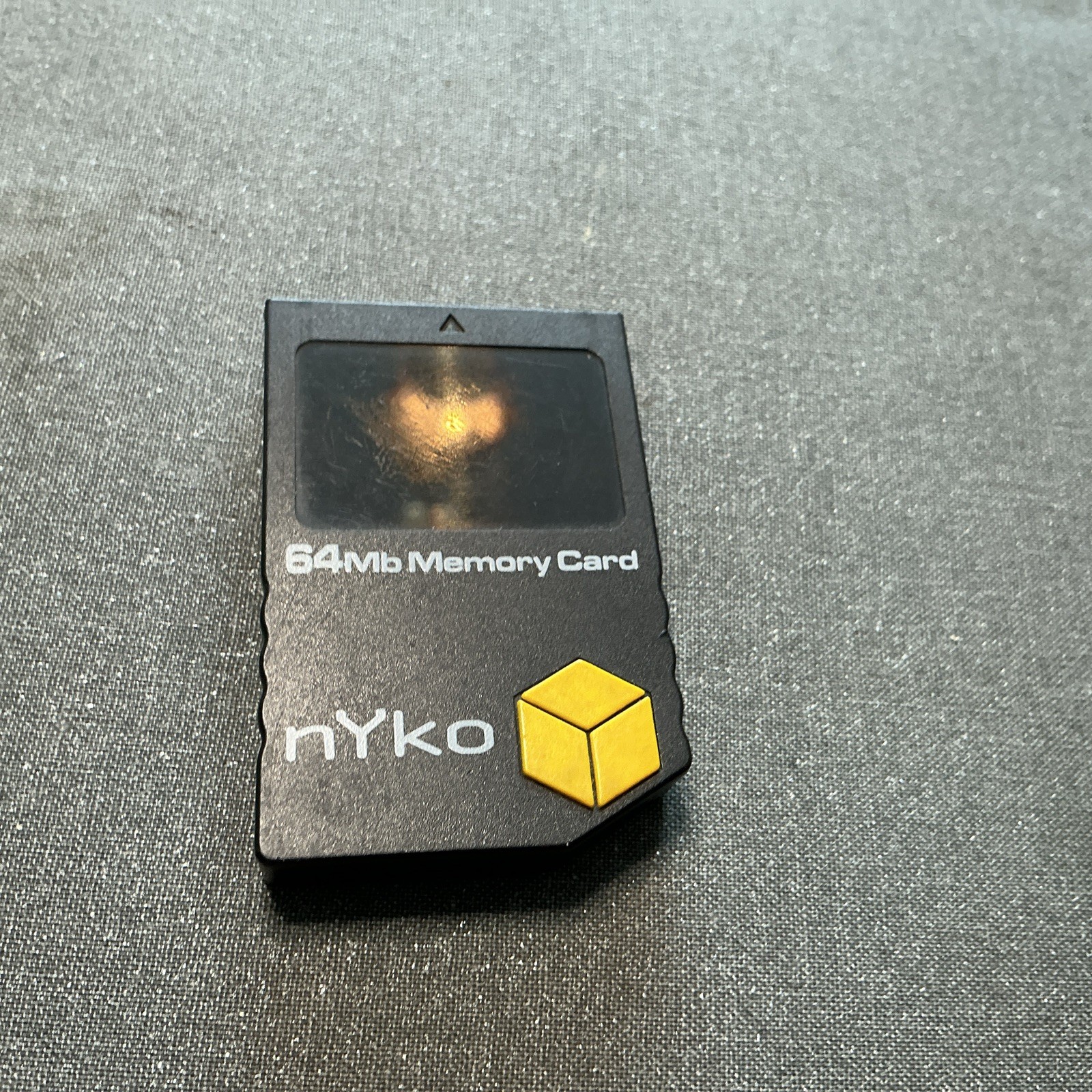 NYKO GAMECUBE 64MB Black Memory Card 81540-H08 TESTED & WORKING-J1582