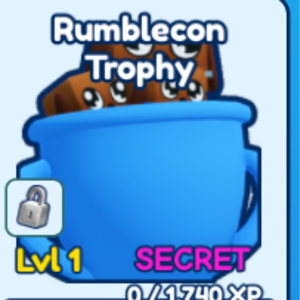 Rumblecon trophy (SECRET) | Bubble Gum Simulator Infinity – BGSI | cheapest !