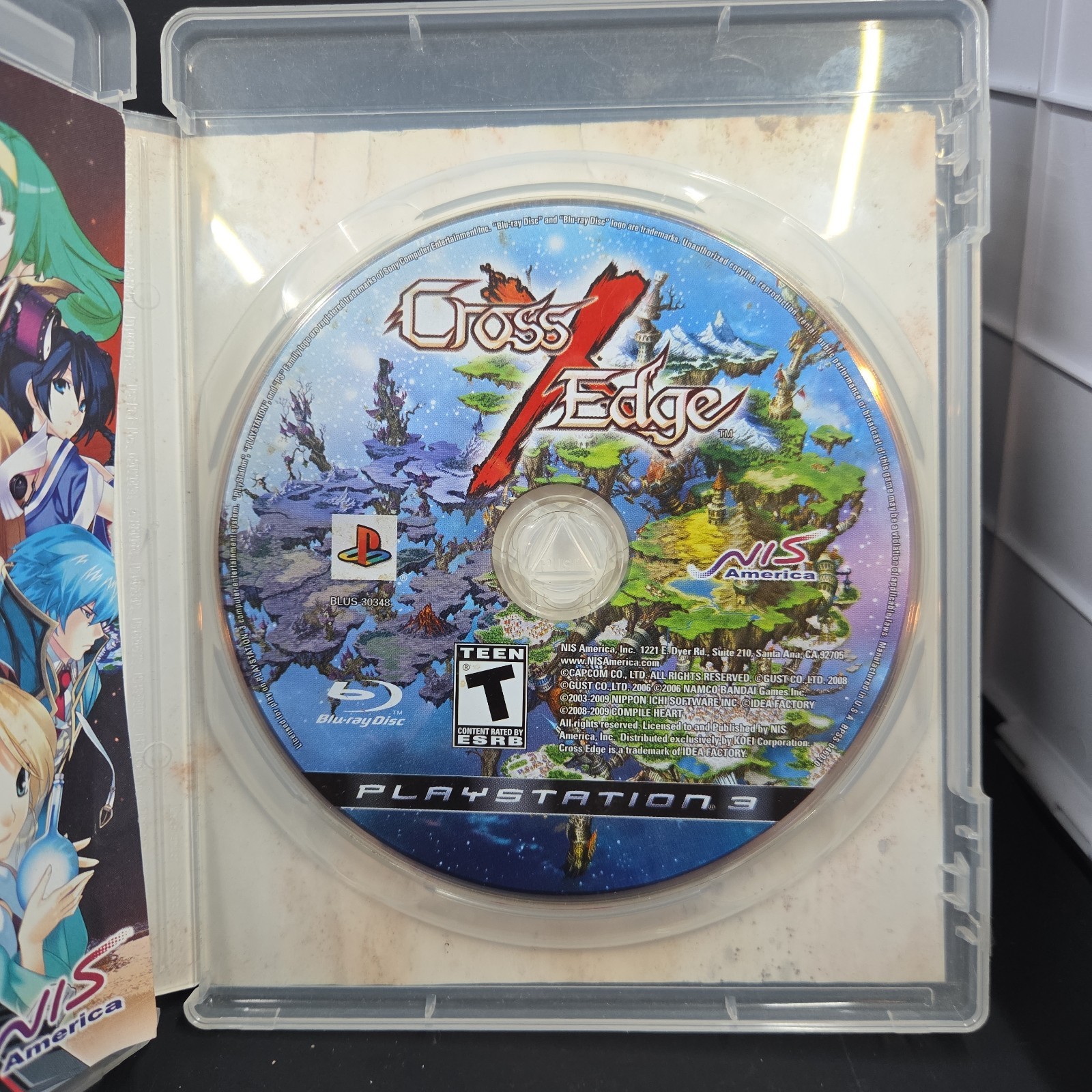 NIS America Cross Edge Sony PS3 NTSC-U/C T Teen Role Playing Manual Included