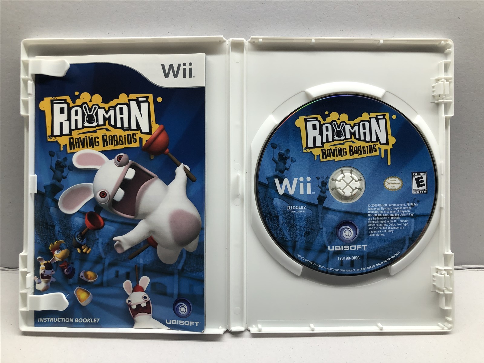 Rayman Raving Rabbids – Nintendo Wii – Complete w/ Manual – Tested – Free Ship