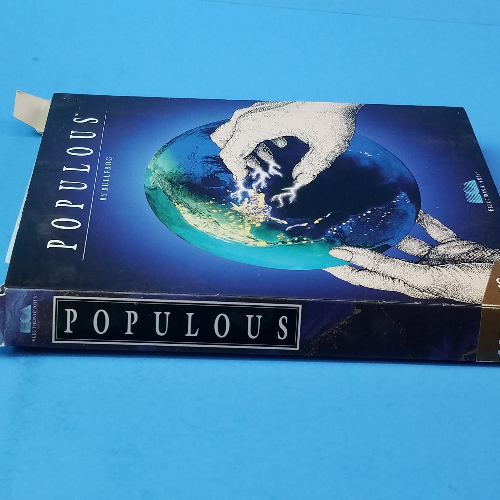 Amiga Populous Computer PC Game W Manual & Box Vintage Electronic Arts 1 Disk