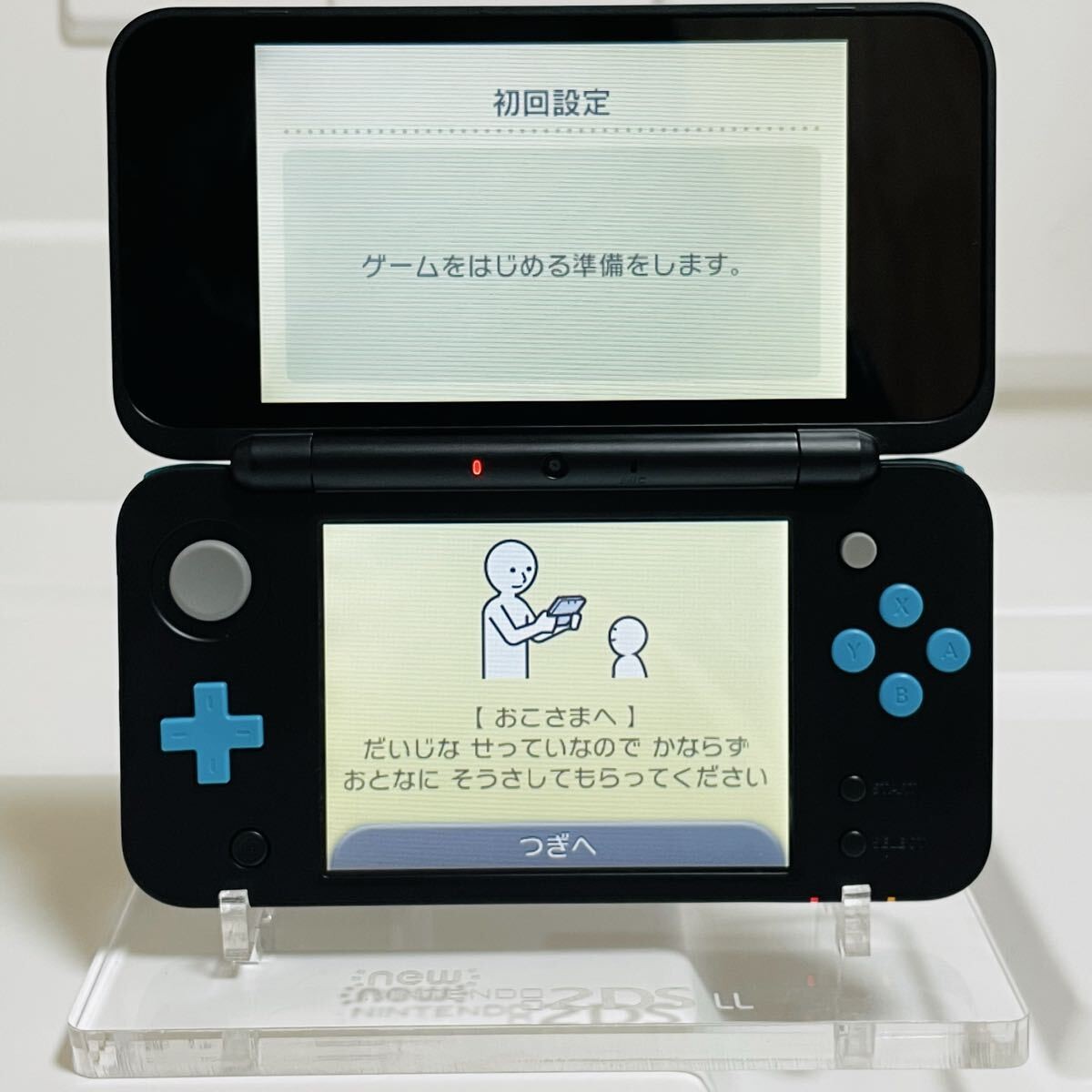 Nintendo Black x Turquoise New Nintendo 2DS LL Console Mint JAPAN