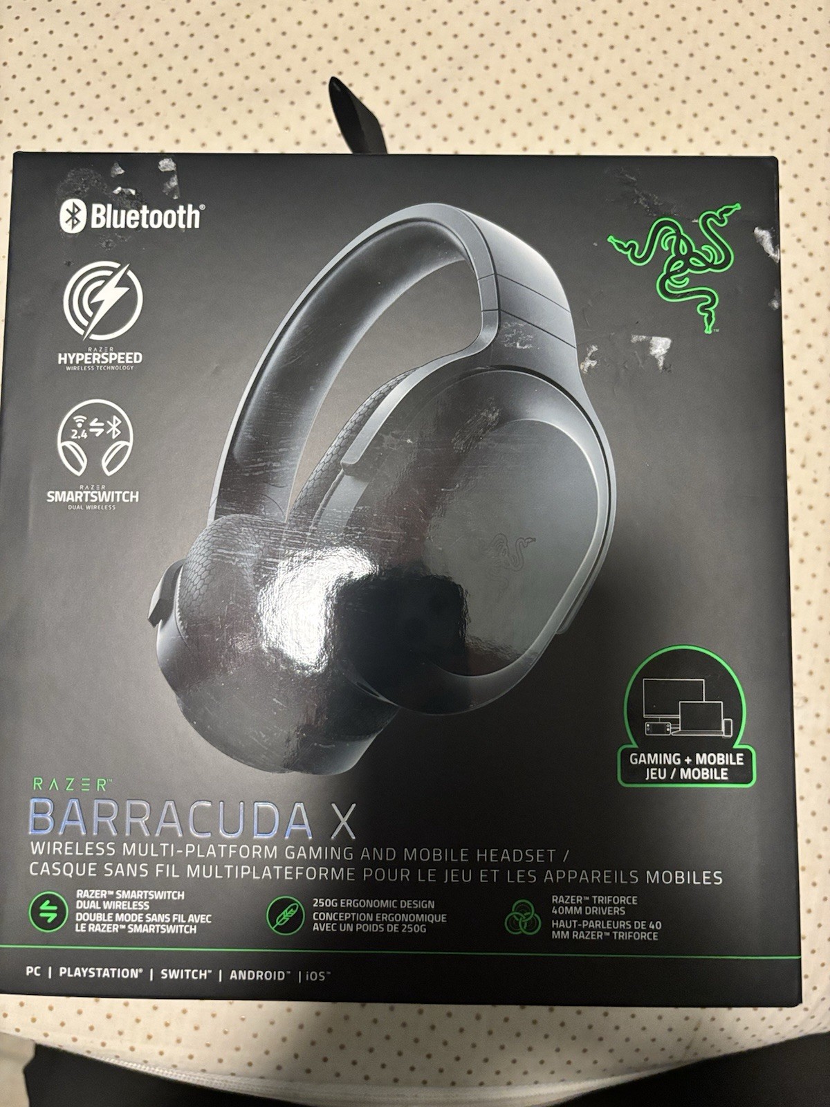 Razer Barracuda X Wireless Gaming Headset (Read Description)