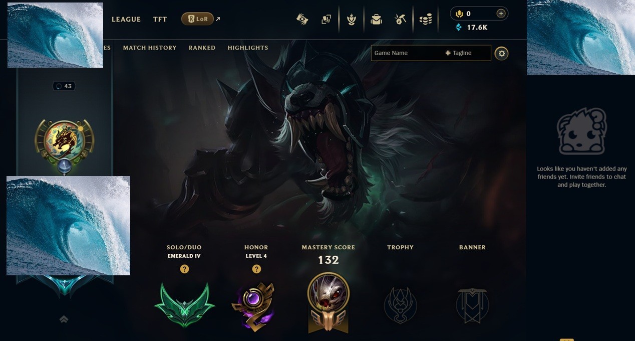 League of Legends EUNE Emerald 4 Smurf – 17k blue essence – Season 2026