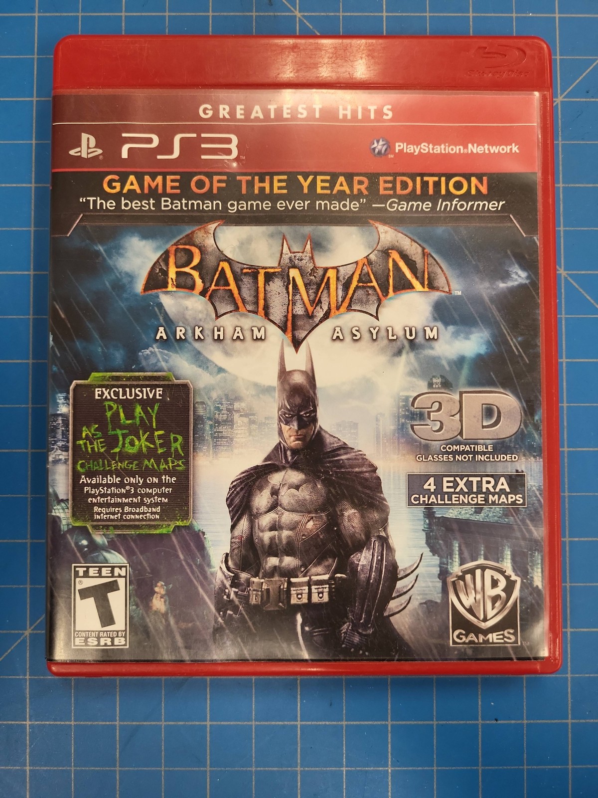 Batman Arkham Asylum Game Year Edition PS3 Playstation 3 Greatest Hits WB Games