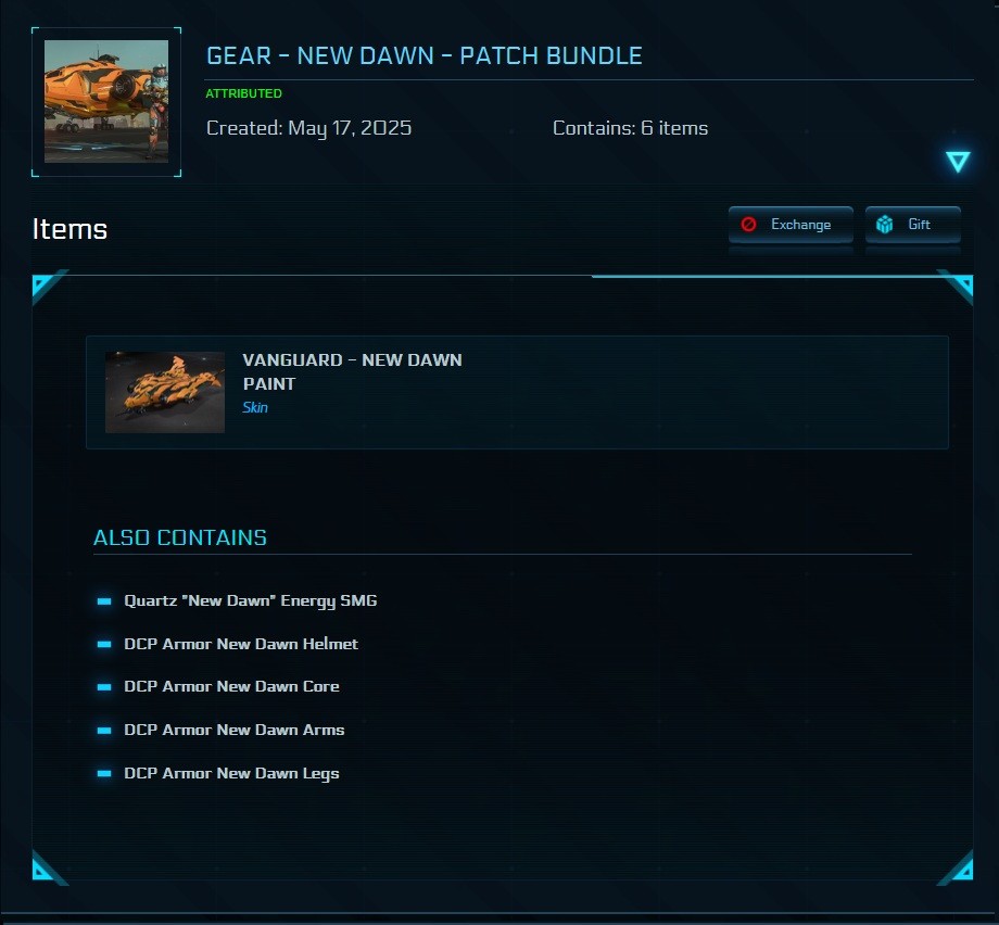 STAR CITIZEN – NEW DAWN PATCH BUNDLE (LIMITED ITEM)