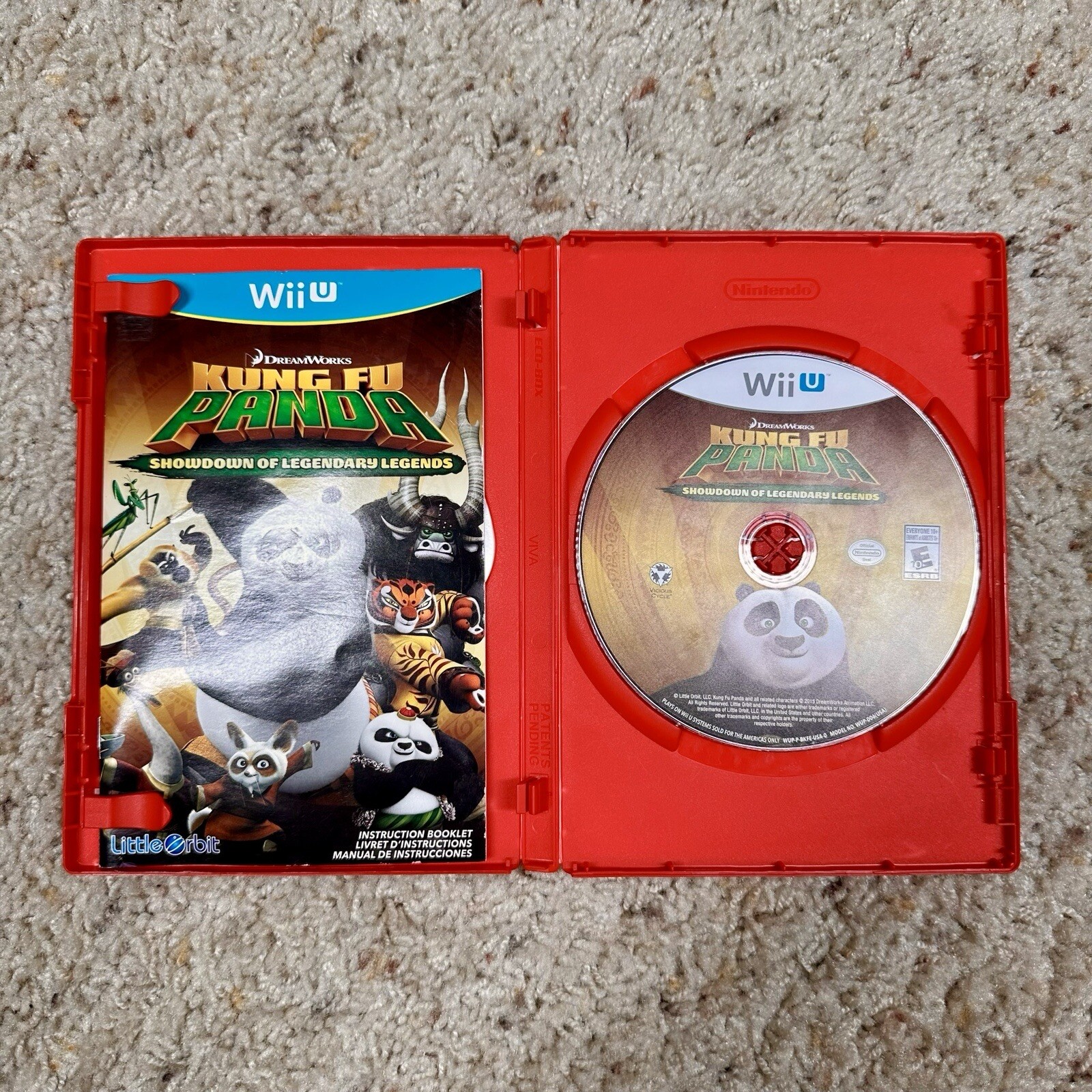 Kung Fu Panda Showdown Of The Legendary Legends Wii U PREOWNED COMPLETE CIB