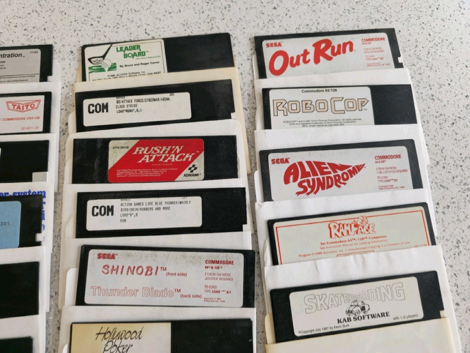 Commodore 64 Games | Bulk Lot | 5.25″ Disks | Qty 43 Disks | + Case 1980s 1990s