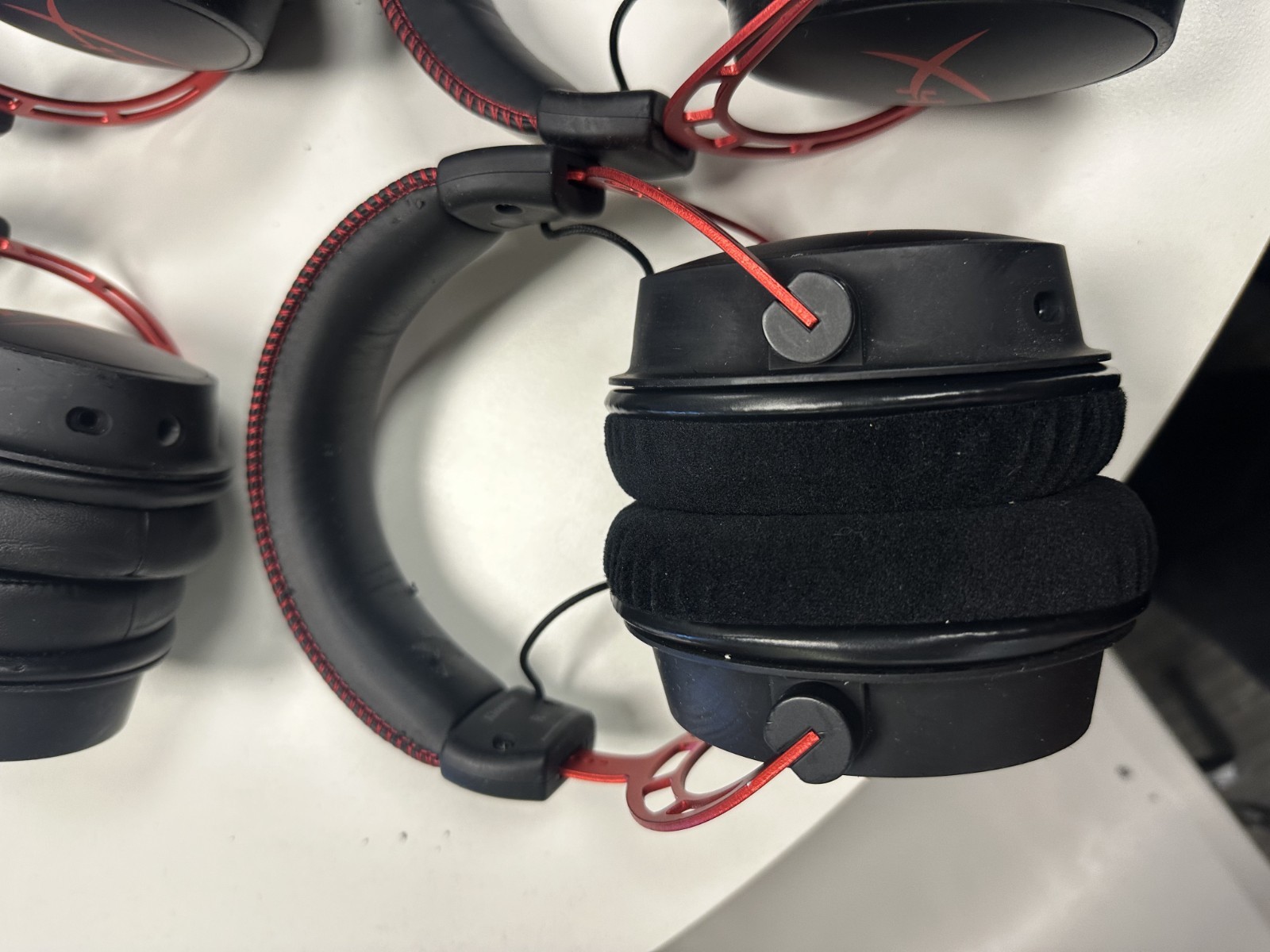 HyperX Cloud Alpha Black-Red Headband Gaming Headset – Lot of 9 – Used