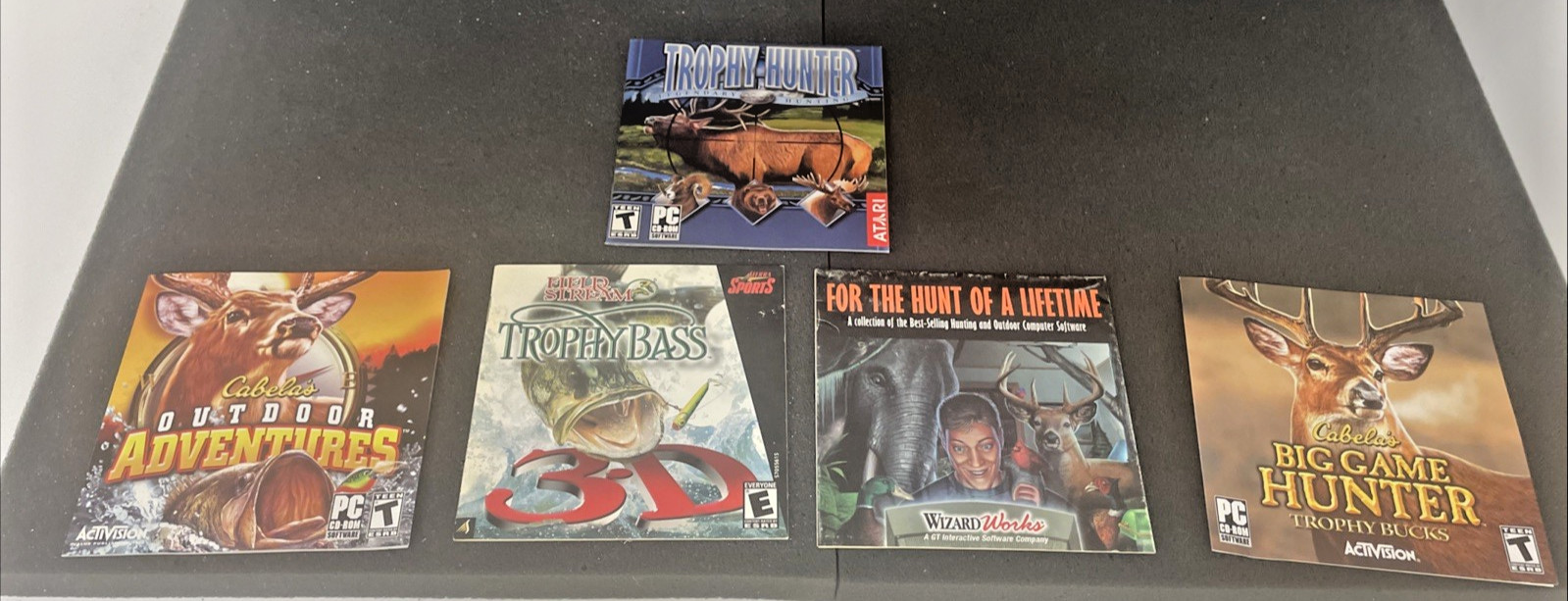 Lot of 28 PC Shooting Games, Cabelas Game Hunter, Trophy Hunter, Safari Etc.