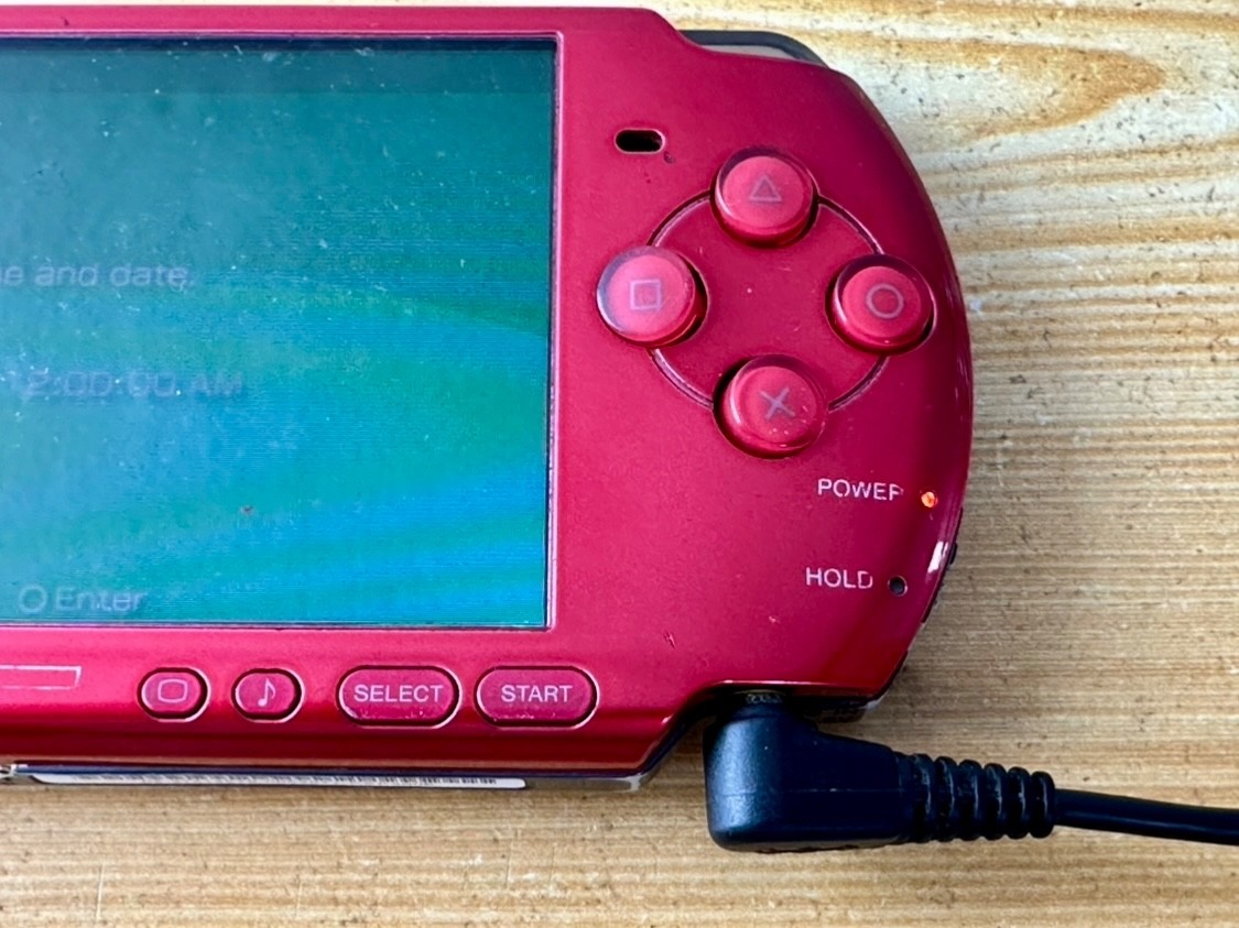 Sony PlayStation Portable PSP 3006 Vibrant Flame Red Handheld System Console