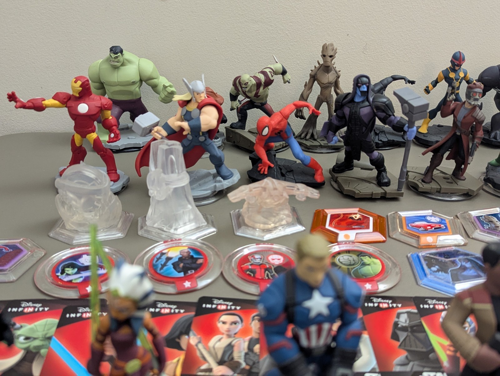 Huge Disney Infinity 2.0 & 3.0 Lot PS4 Game, Portal, 38 Figures, 14 Discs, Cards