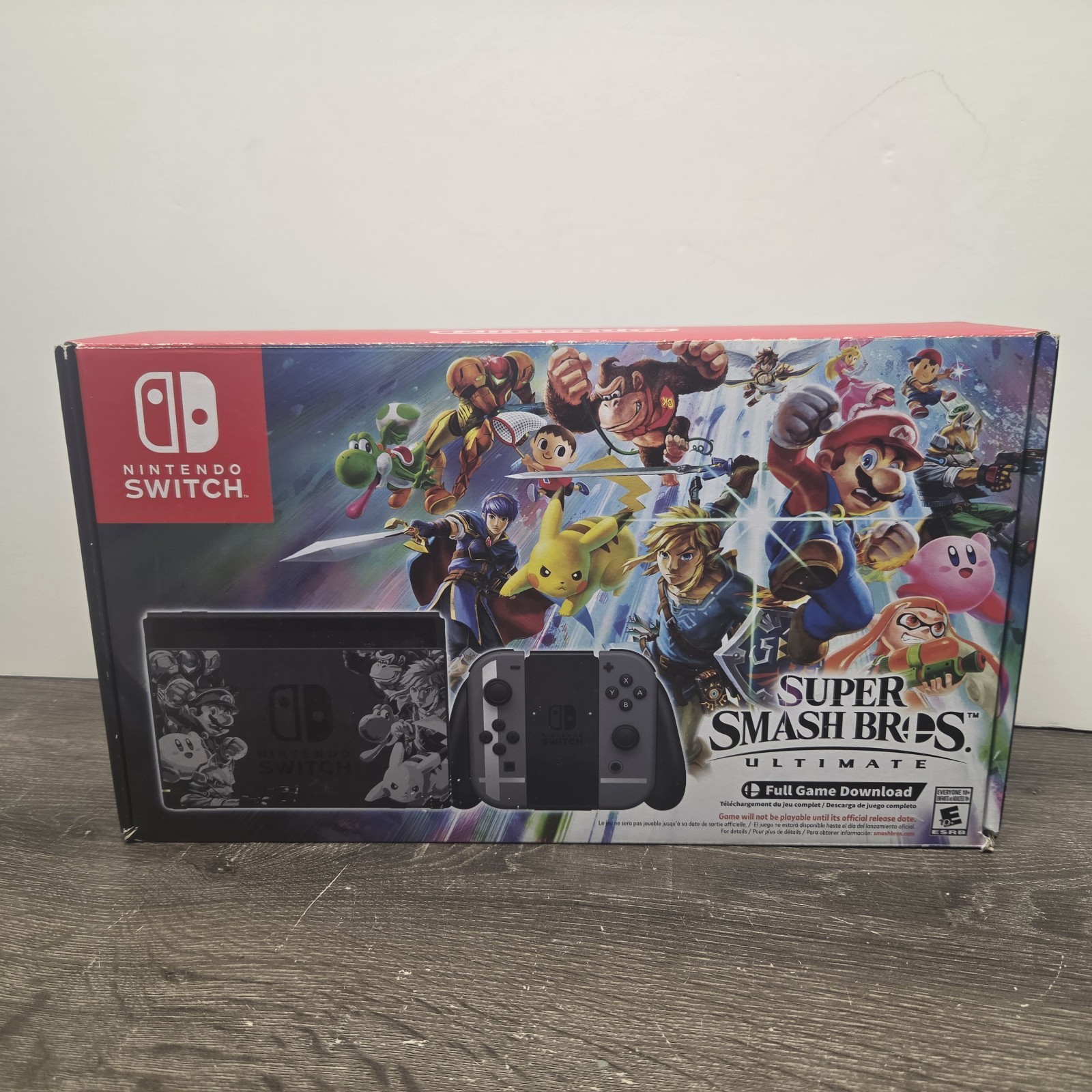 Nintendo Switch Super Smash Bros Edition w/ Mario Kart, 256 Gb SD Card, Sonic ++