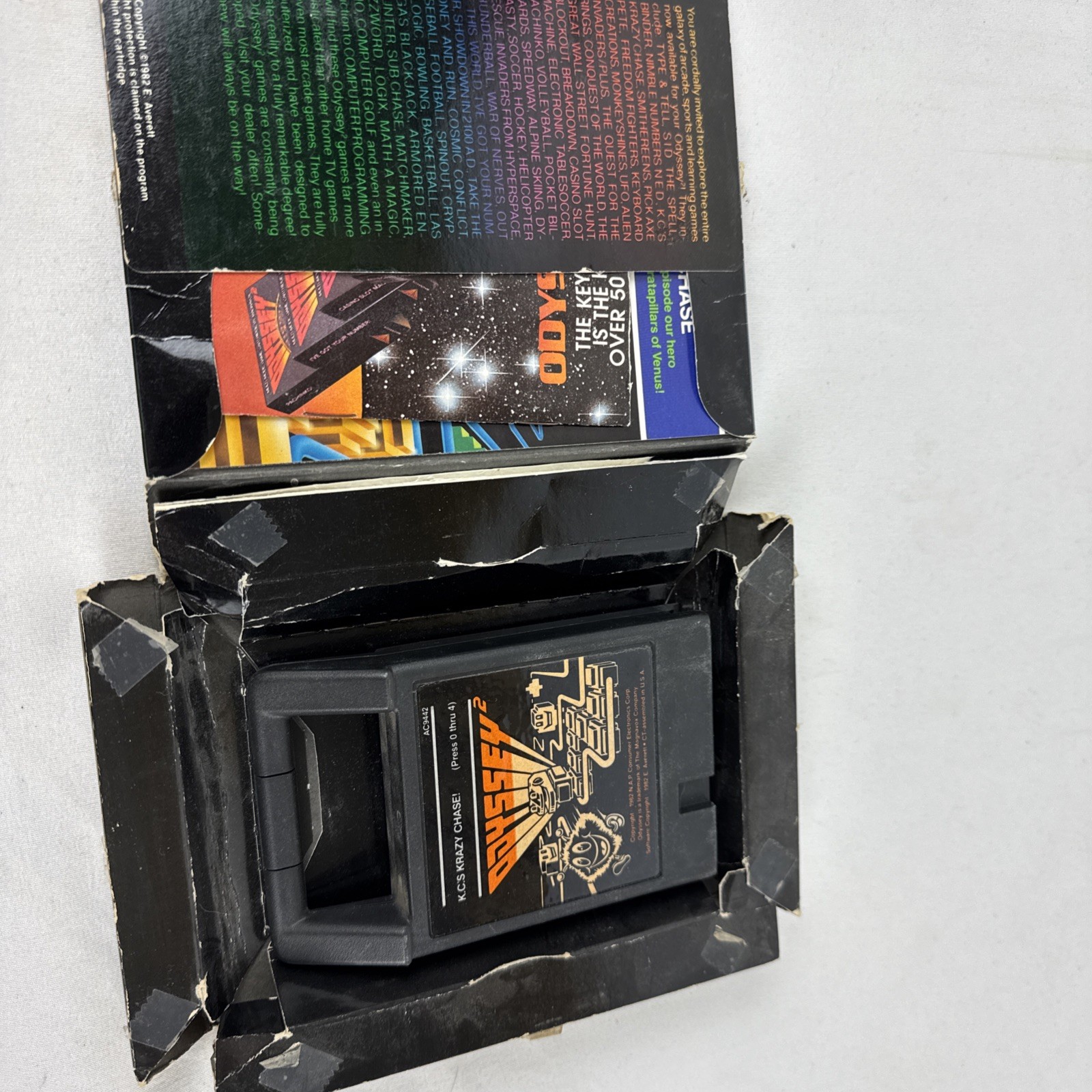 Magnavox Odyssey 2 KC’s Krazy Chase Complete CIB 1982 Video Game Cartridge