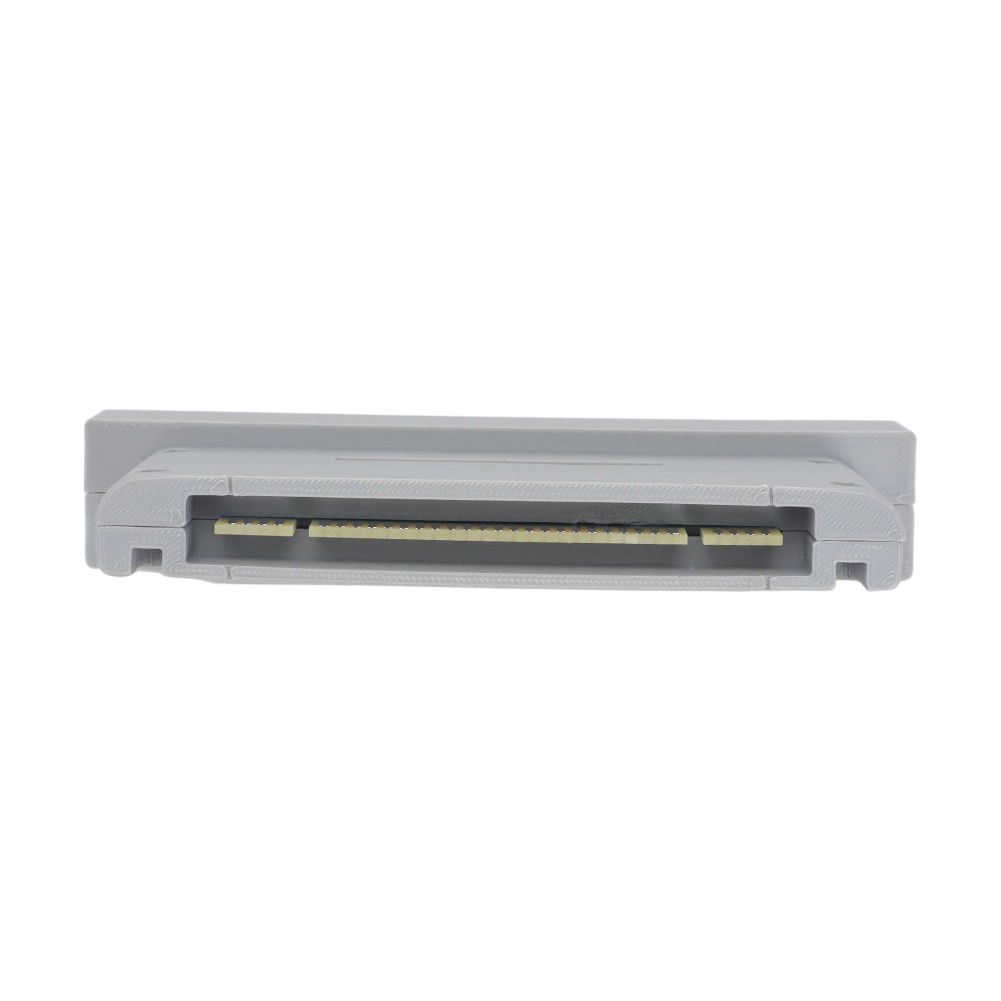 SFC ⇄ SNES Cartridge Adapter – For Super Nintendo & Super Famicom Plug-In Gray