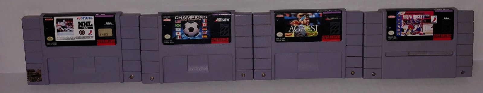 Lot Of 4 Super Nintendo Mixed Sports Games SNES Cartridge ONLY