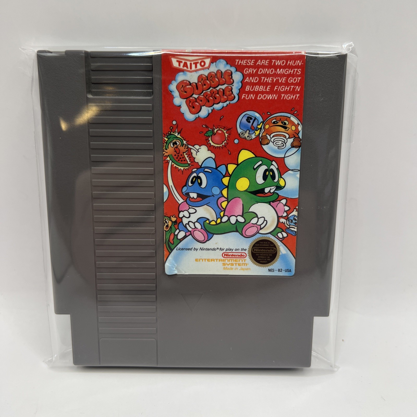 Nintendo Bubble Bobble NES Board Cleaned Tested Working