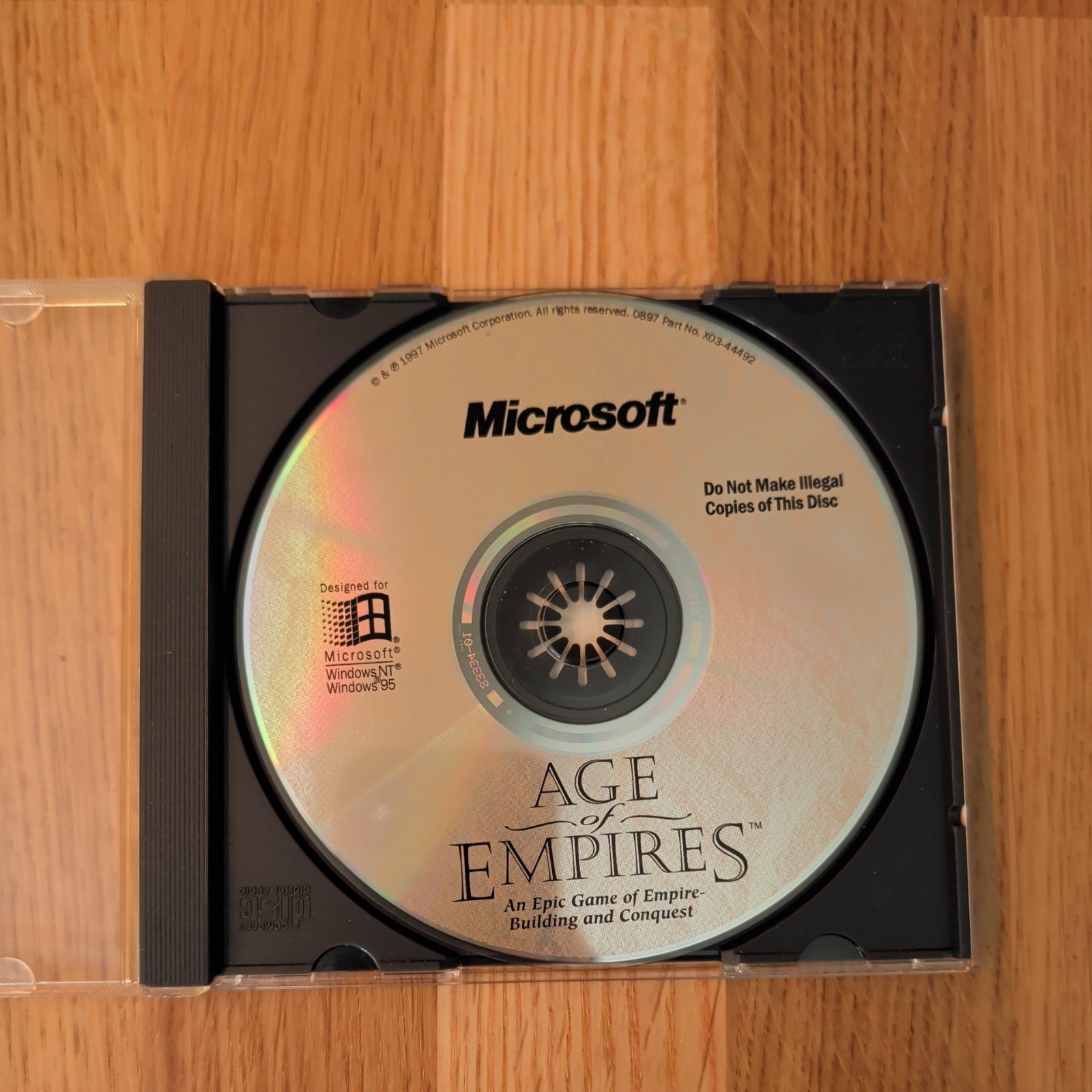 Age Of Empires PC CD-ROM Microsoft Original Game 1997 for Windows 95/NT