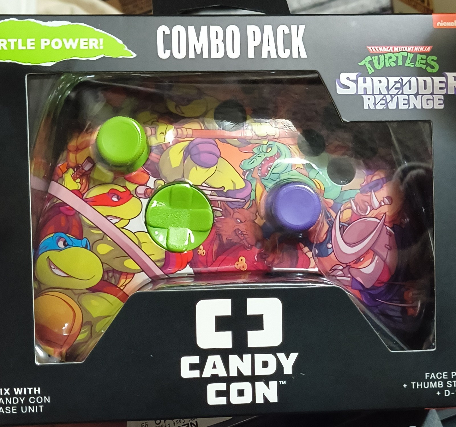 Candy Con Customizable Face Plate Thumb Sticks D-Pads for Controller Base Unit