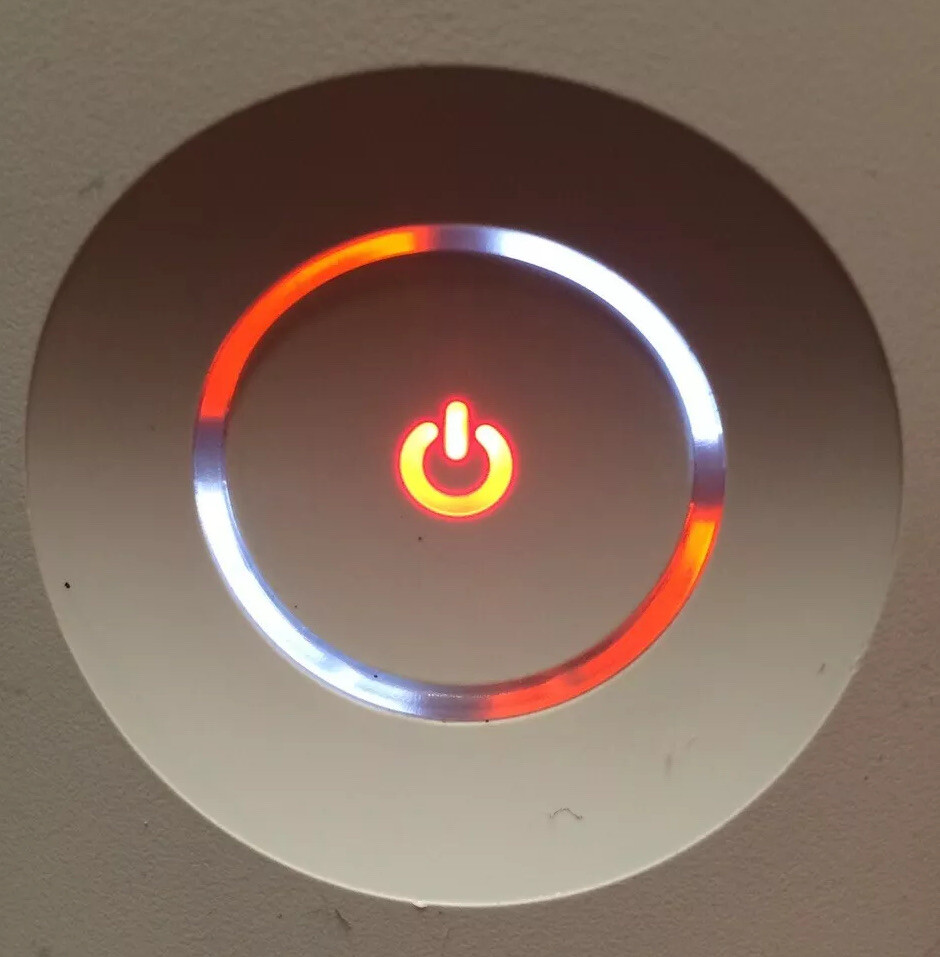 Custom Xbox 360 Orange/White ROL RF Board Ring Of Light / Power Button for PHAT