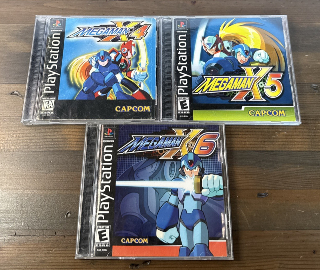 Mega Man X PS1 Collection Lot! MEGAMAN X4 MEGAMAN X5 & MEGAMAN X6 CIB w/ Manual