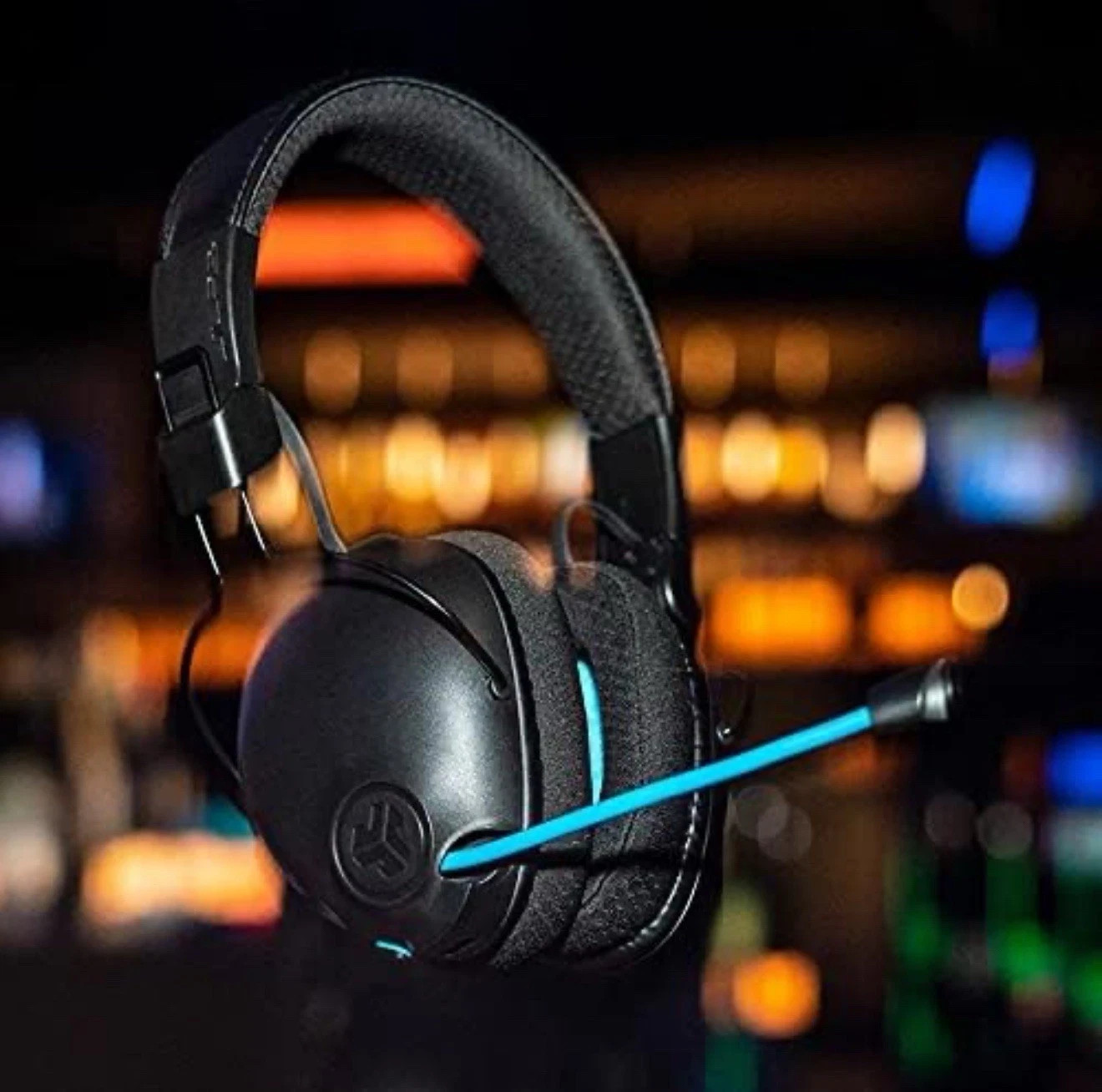 JLab Play Pro Gaming Wireless Headset, 60+ Hour Bluetooth 5 Playtime Boom Mic