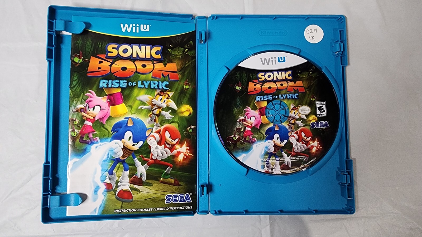 Sonic Boom: Rise of Lyric (Nintendo Wii U, 2014) with Manual