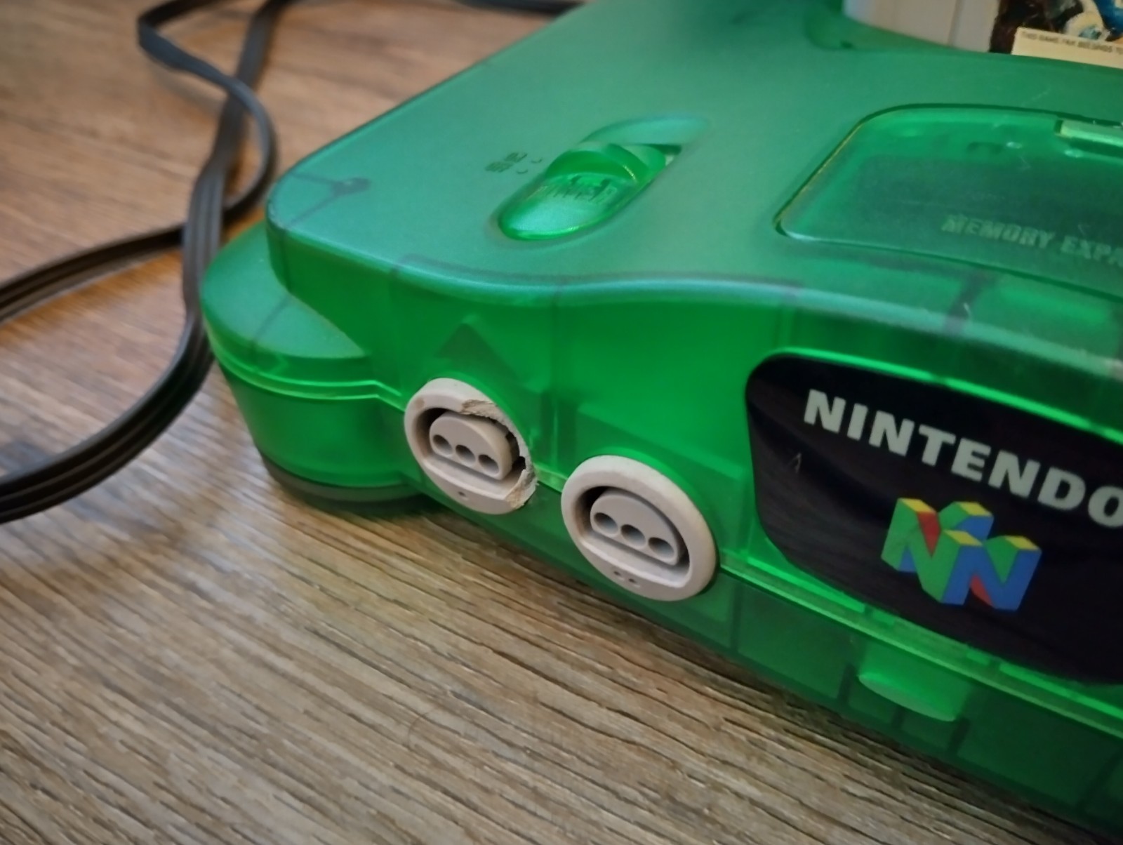 Nintendo 64 N64 Funtastic Jungle Green Console Controller For Parts Only (READ)