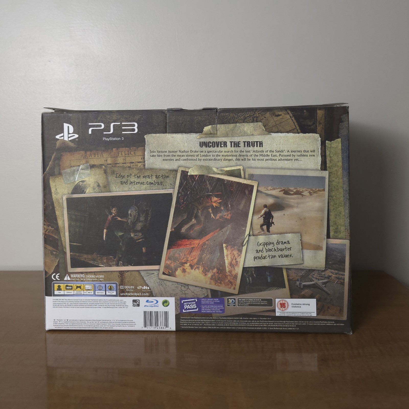 Uncharted 3 Explorer Edition PS3 PAL UK Import REGION FREE Mint Contents Chest