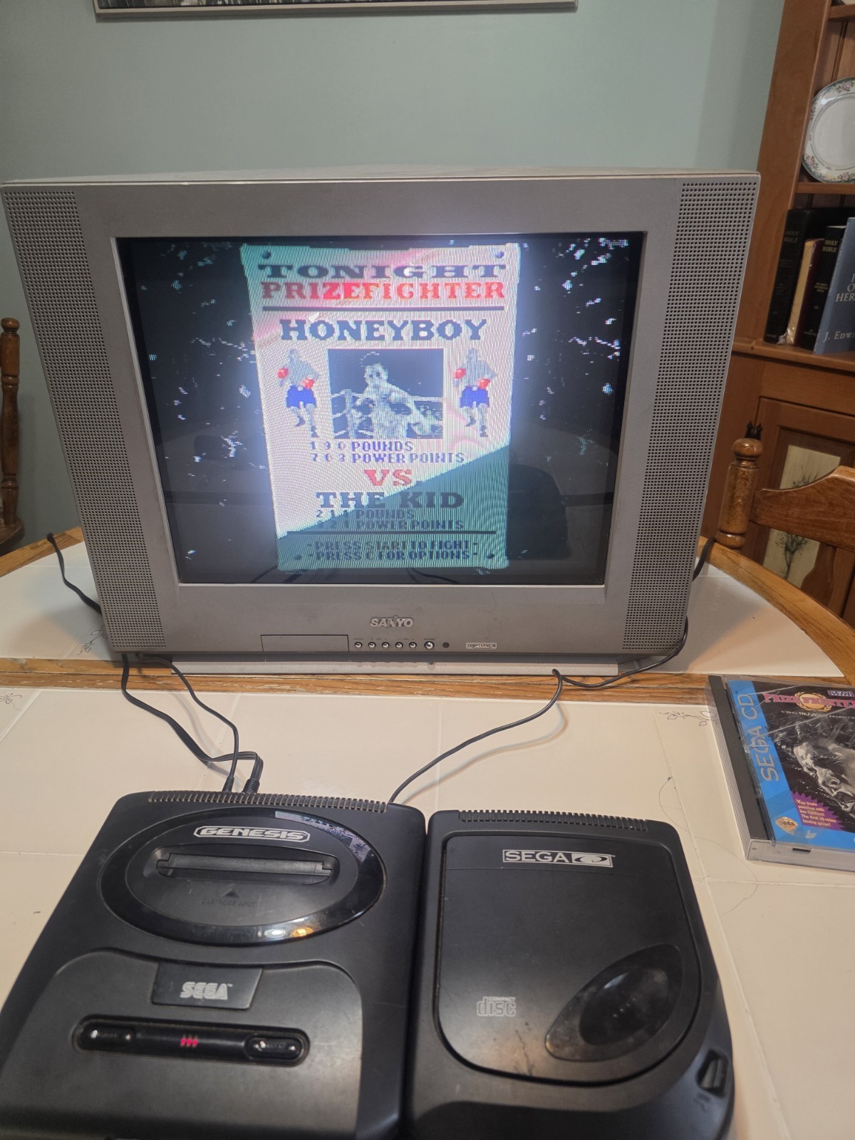 Sega CD Model 2 With Model 2 Genesis