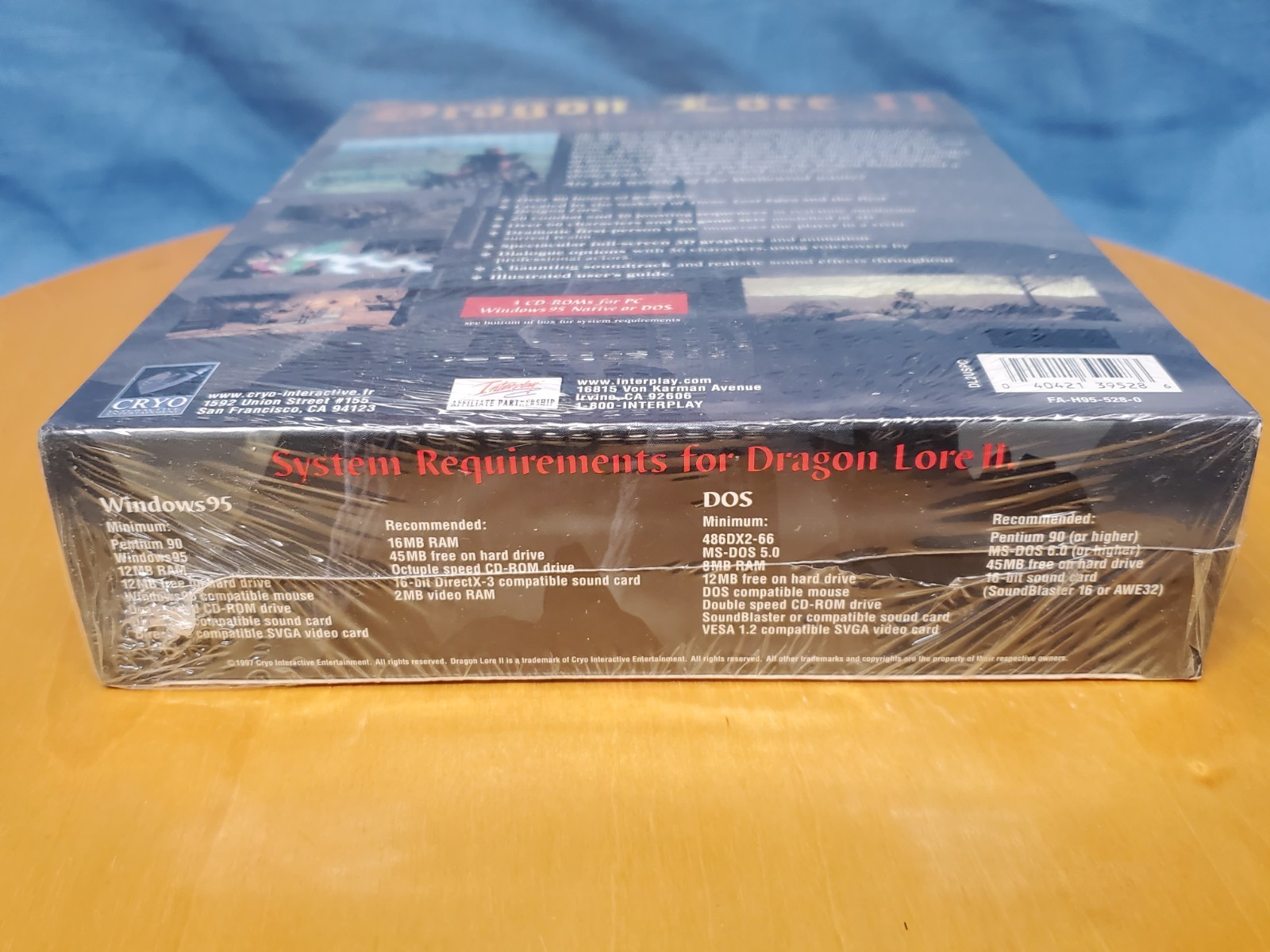 Dragon Lore II The Heart Of The Dragon Man Win95/Dos CD-Rom PC GAME CIB SEALED
