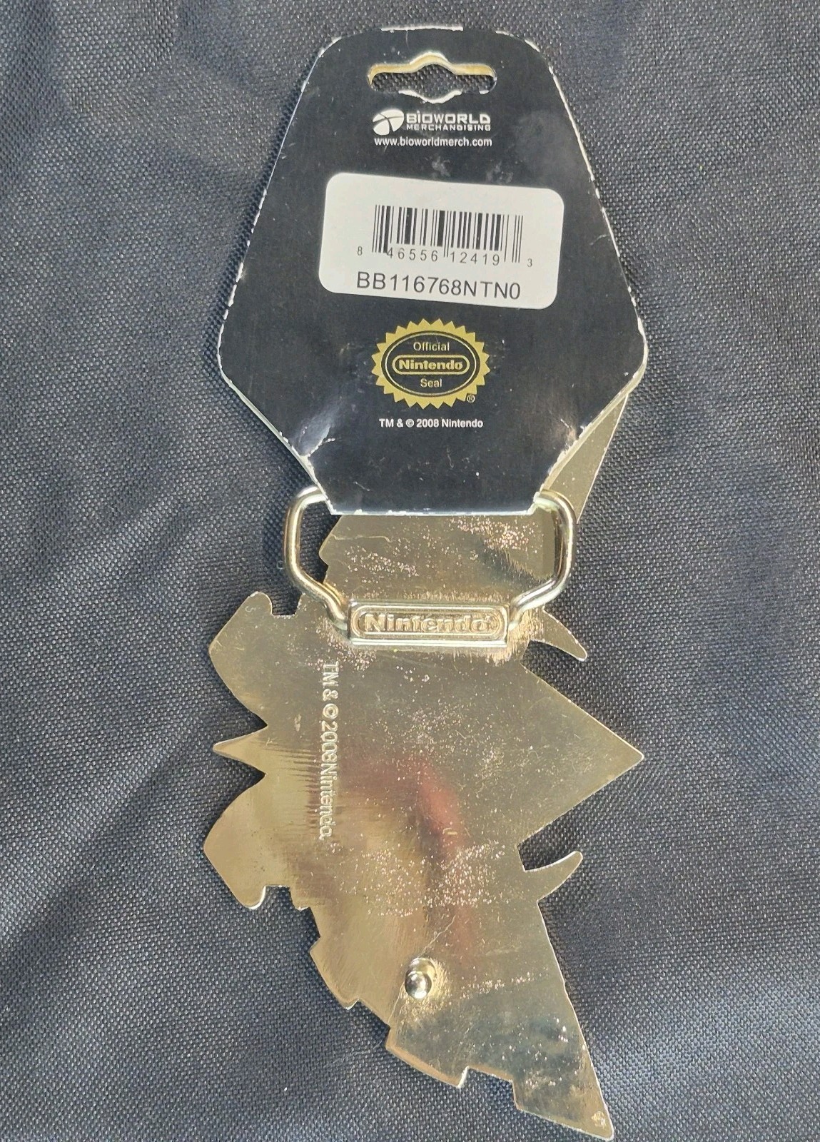 NEW The Lengend of Zelda Twilight Princess Triforce Belt Buckle 2008 – Nintendo