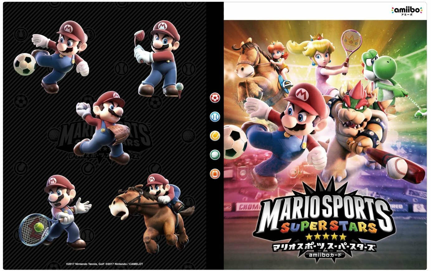 Mario Sports Superstars US Amiibo 90 Cards COMPLETE SET with ALBUM