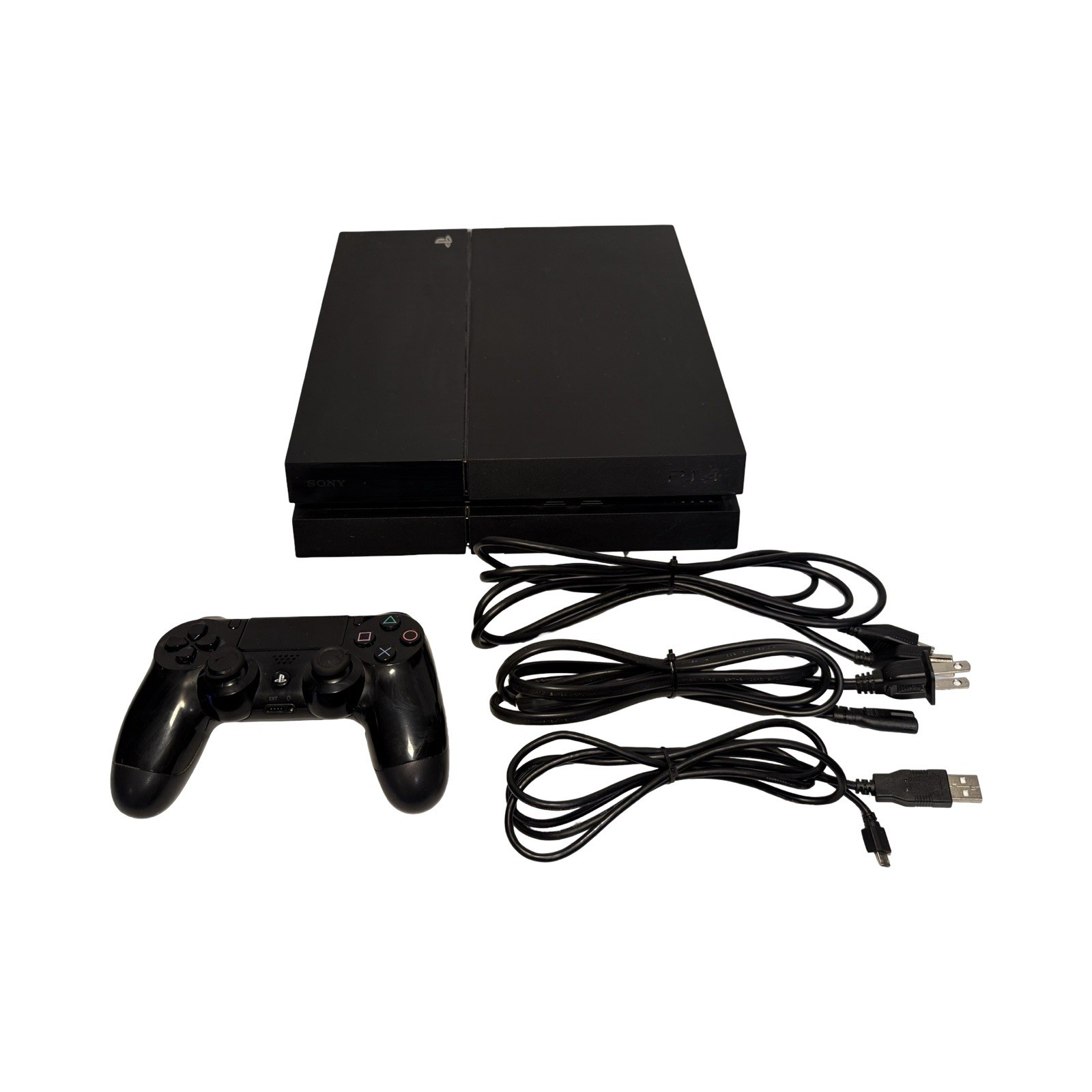 Sony PlayStation 4 PS4 500GB Console w 1 Controller & 3 Cords TESTED & Works!