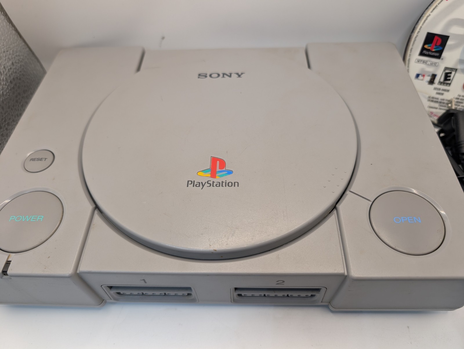 Sony PlayStation PS1 SCPH-7501 Game Console/Game/Controller/Cords Bundle Tested
