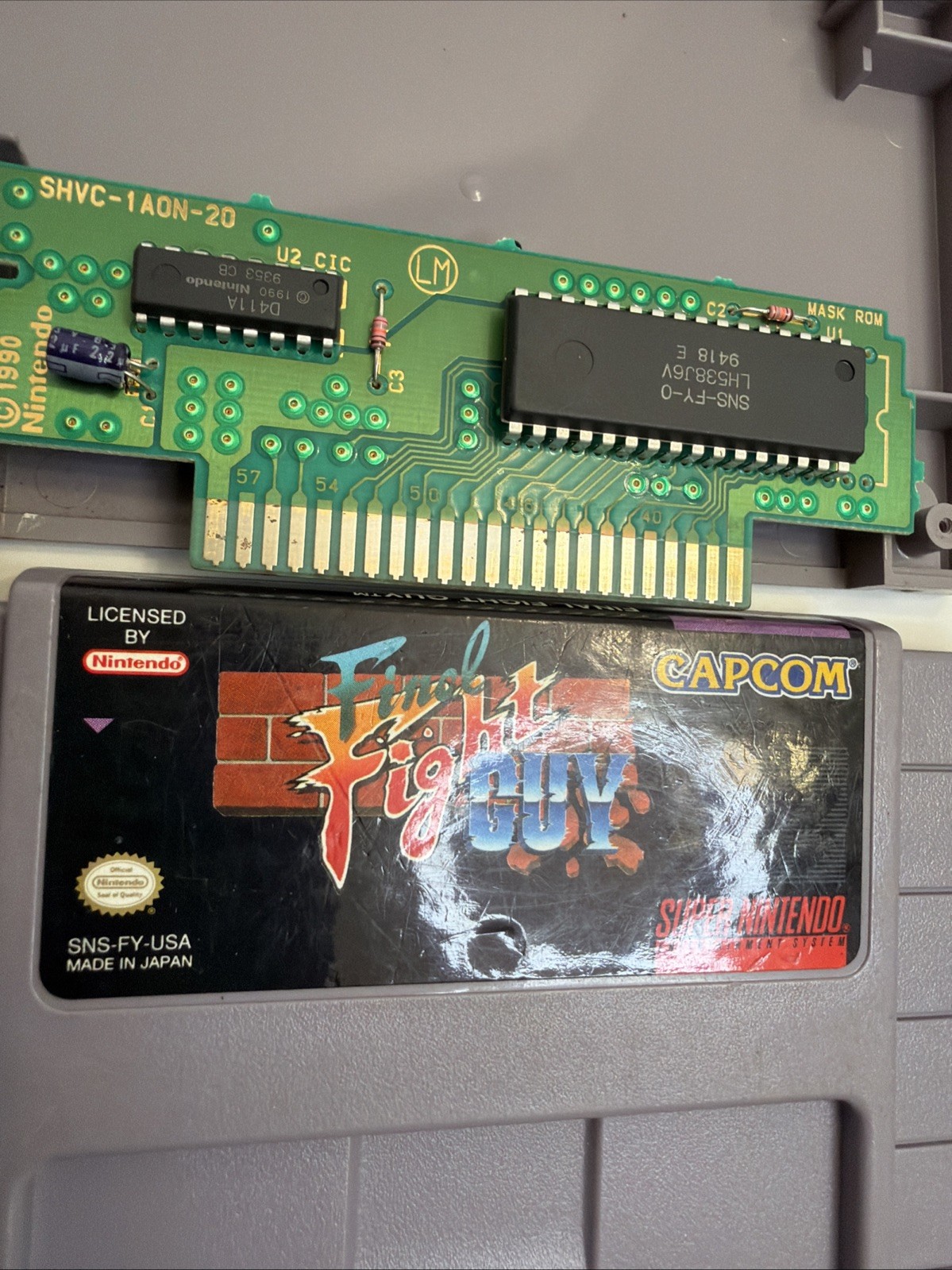 Final Fight Guy Super Nintendo Game SNES Authentic +Collector Case