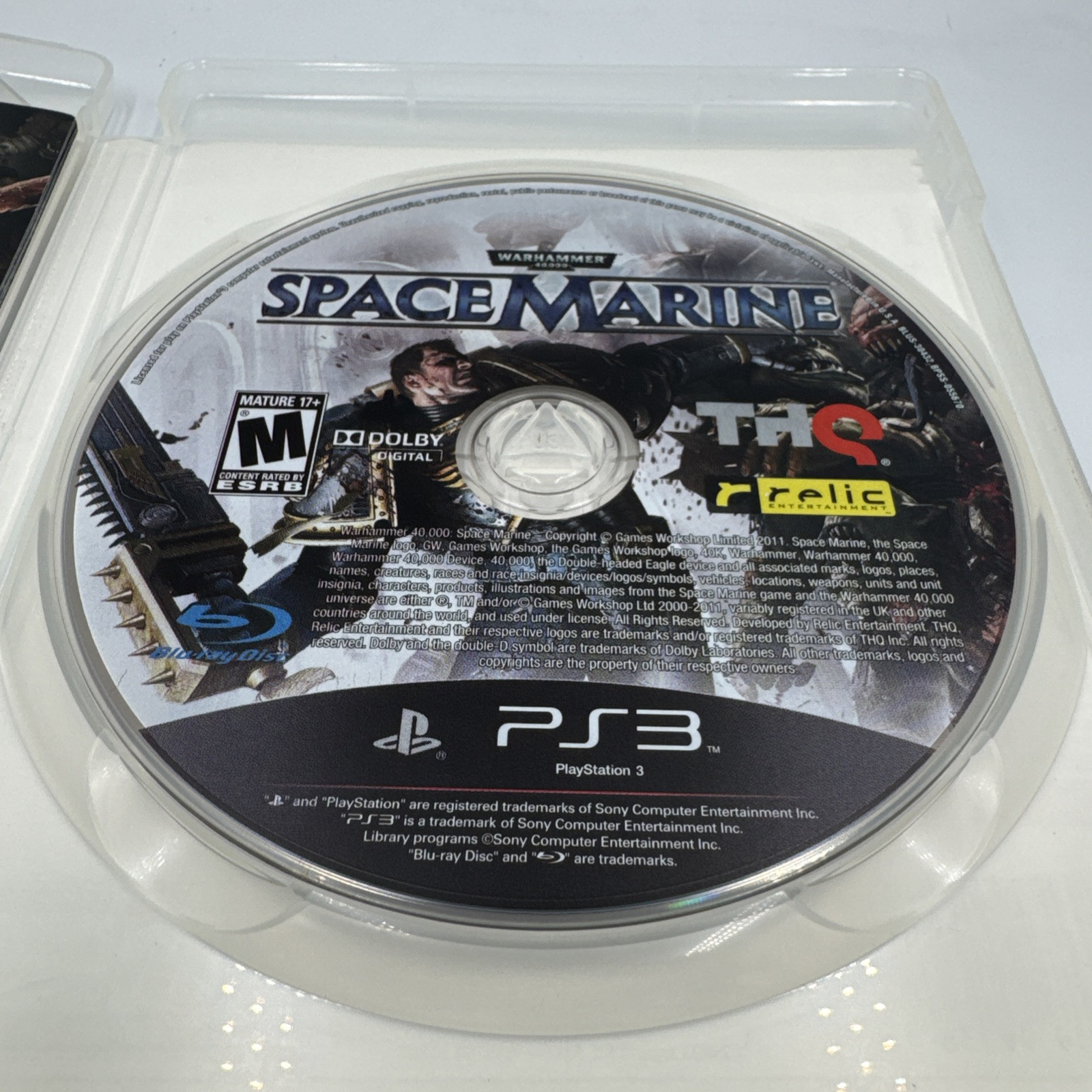 Warhammer 40,000: Space Marine (PlayStation 3 PS3, 2011) Complete CIB Tested
