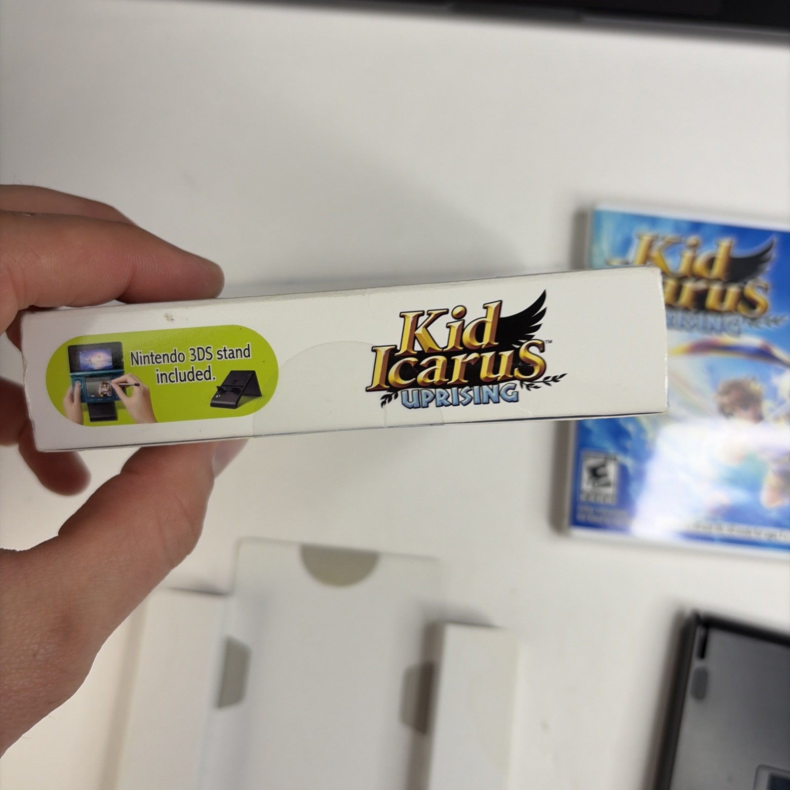 Kid Icarus: Uprising (Nintendo 3DS, 2012) Big Box -CIB Complete Stand