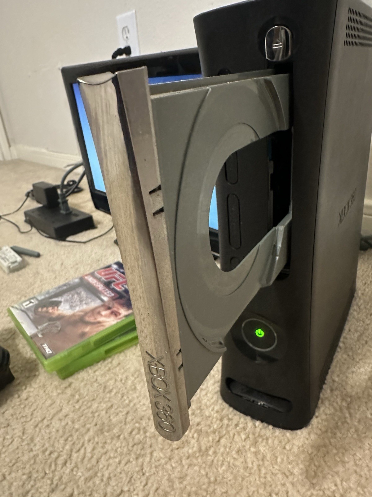 Xbox 360 Elite 120GB Black Console Bundle WiFi Adapter Games Lot Tested!
